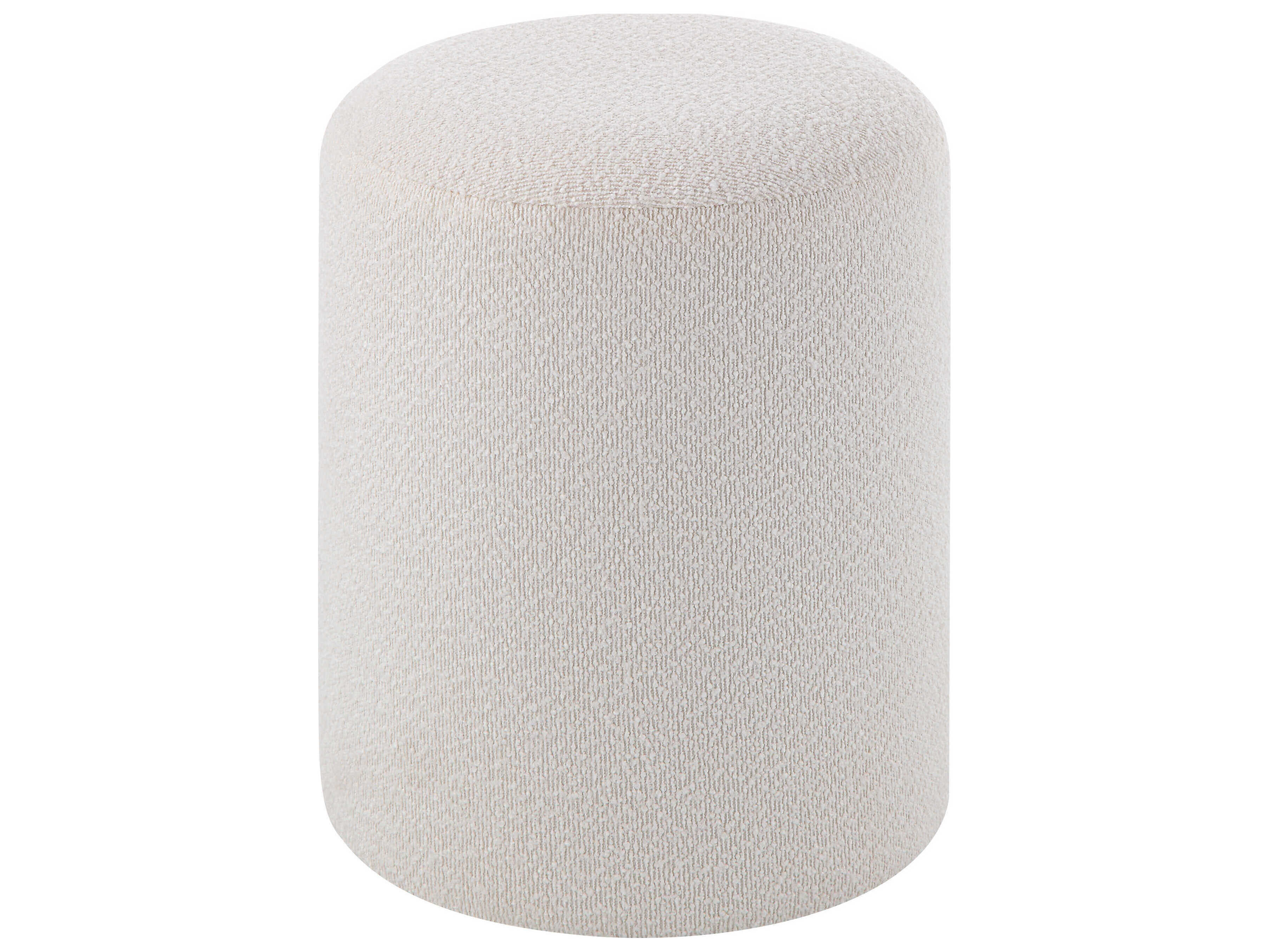 Renwil Corbin White Upholstered Ottoman