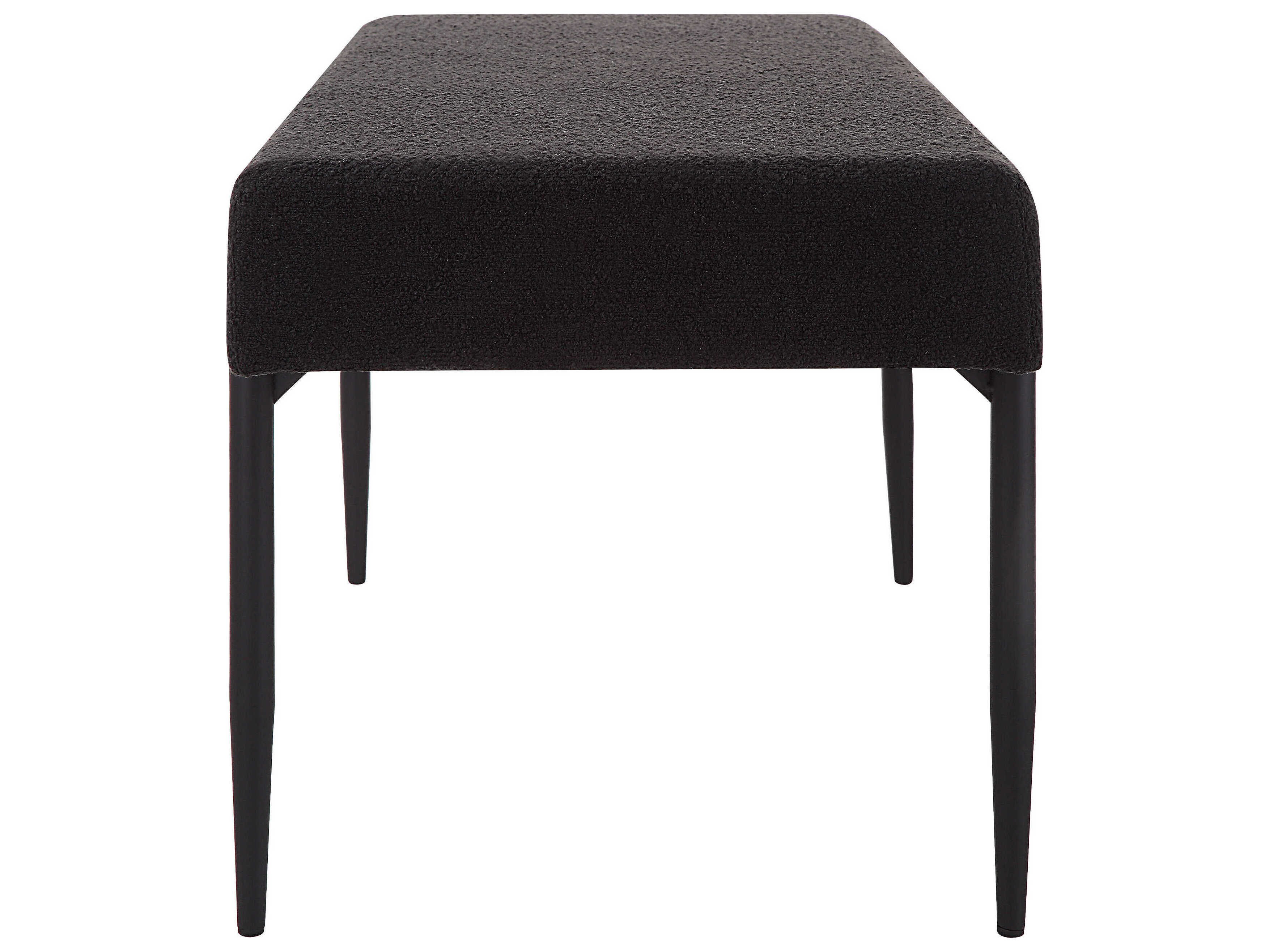 Renwil Lowe Black Upholstered Accent Bench