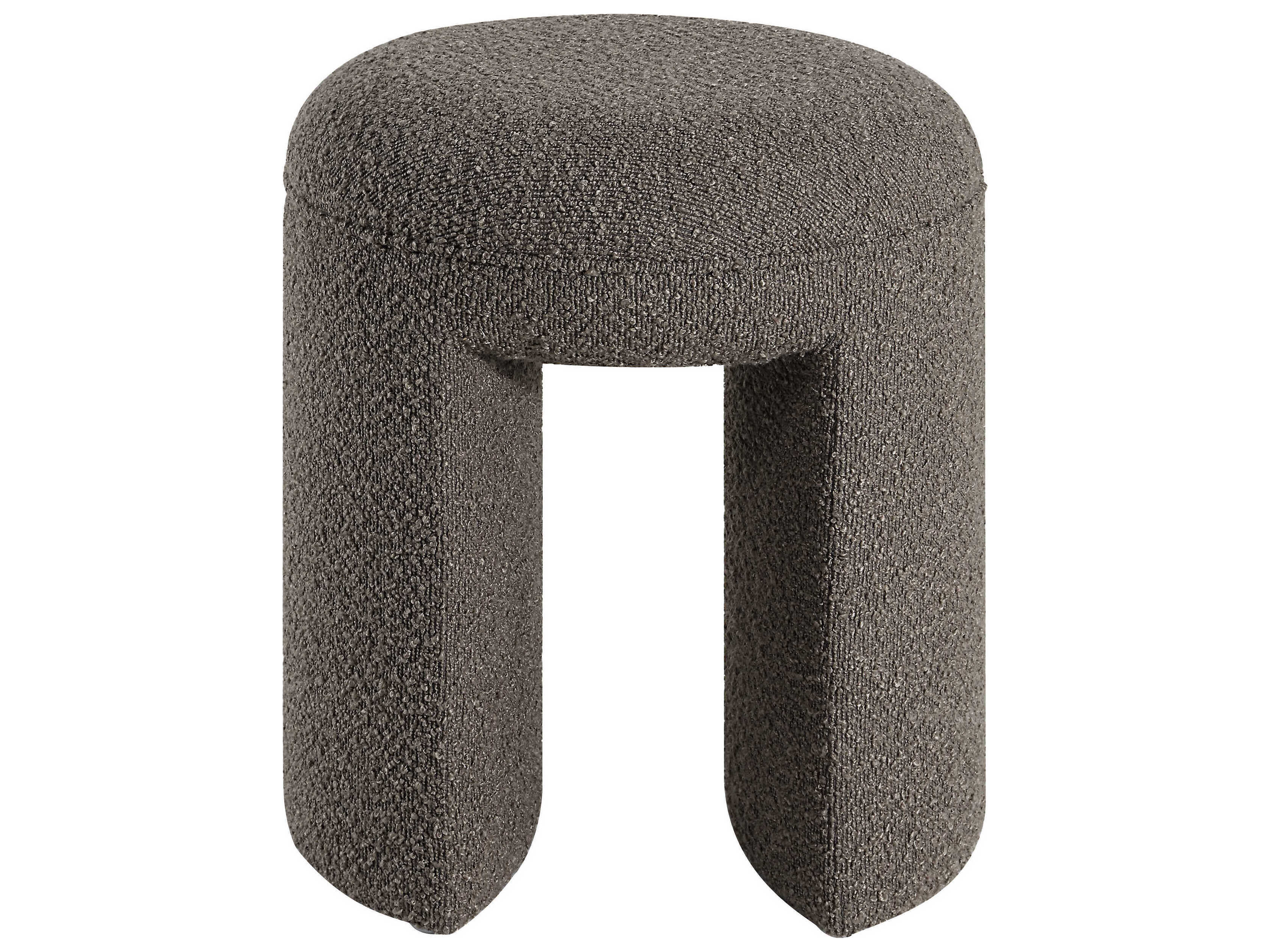 Renwil Amarion Taupe Brown Upholstered Accent Stool