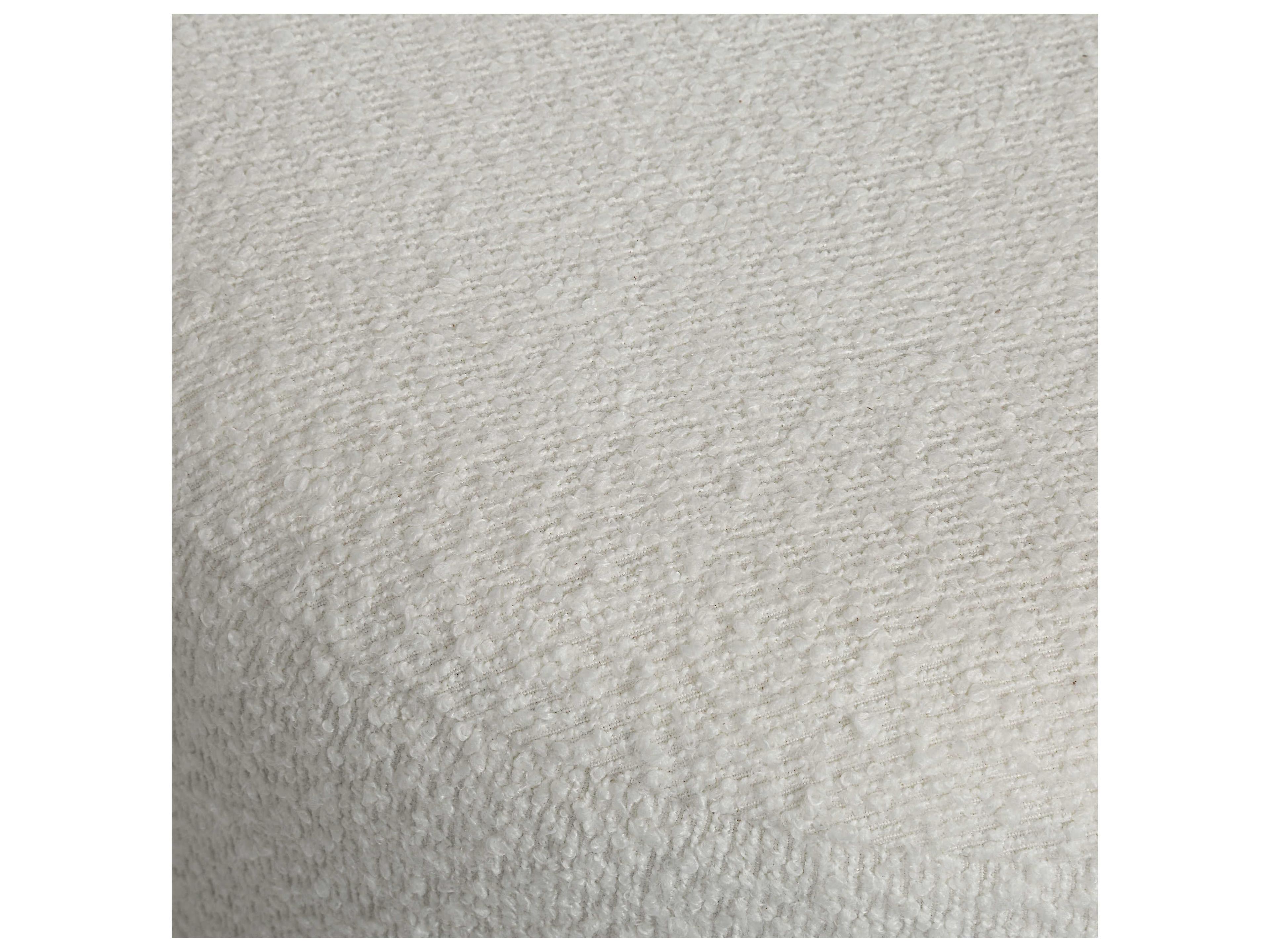 Renwil Chaves Ivory White Upholstered Ottoman