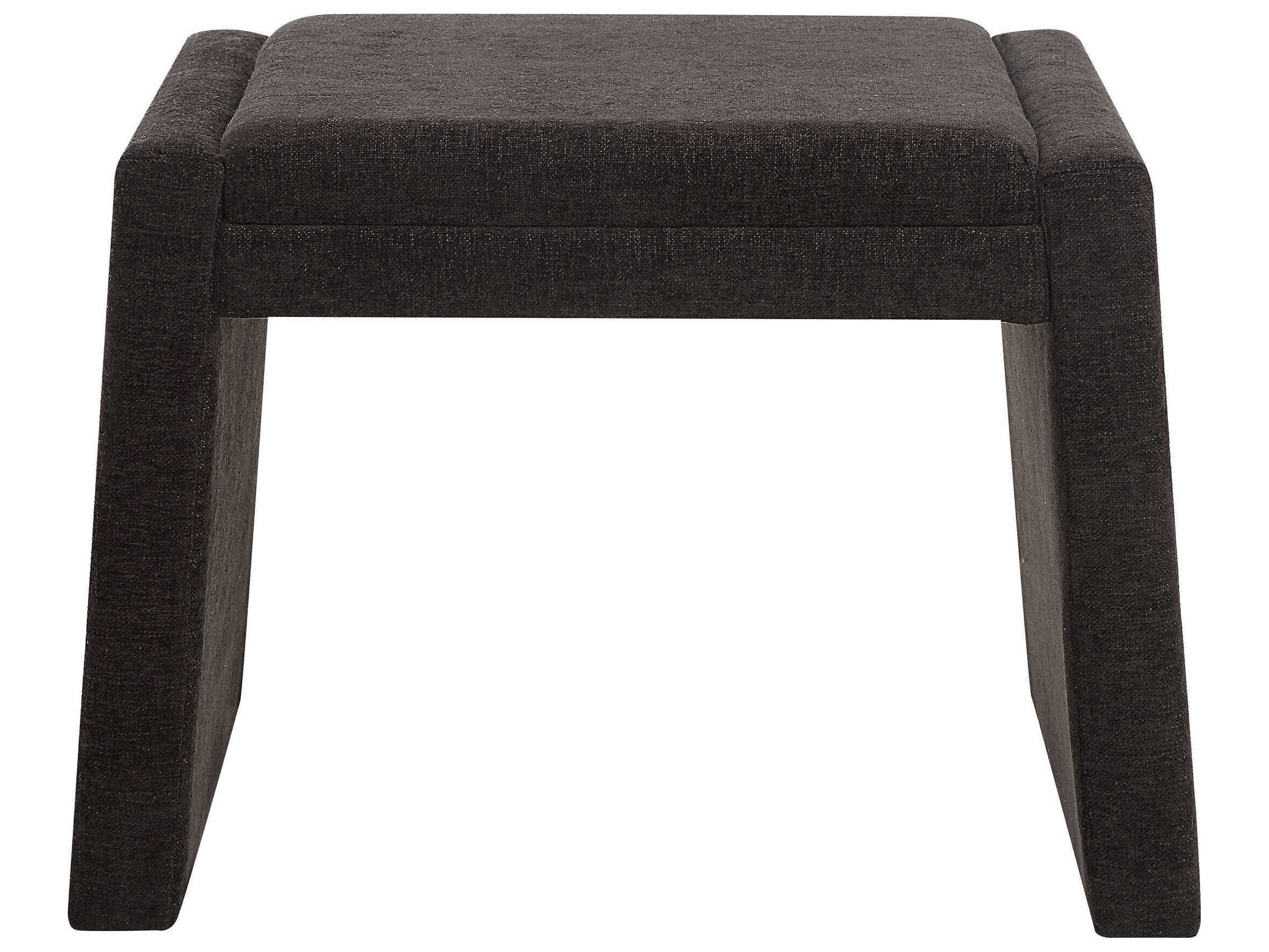 Renwil Moita Black Upholstered Accent Bench