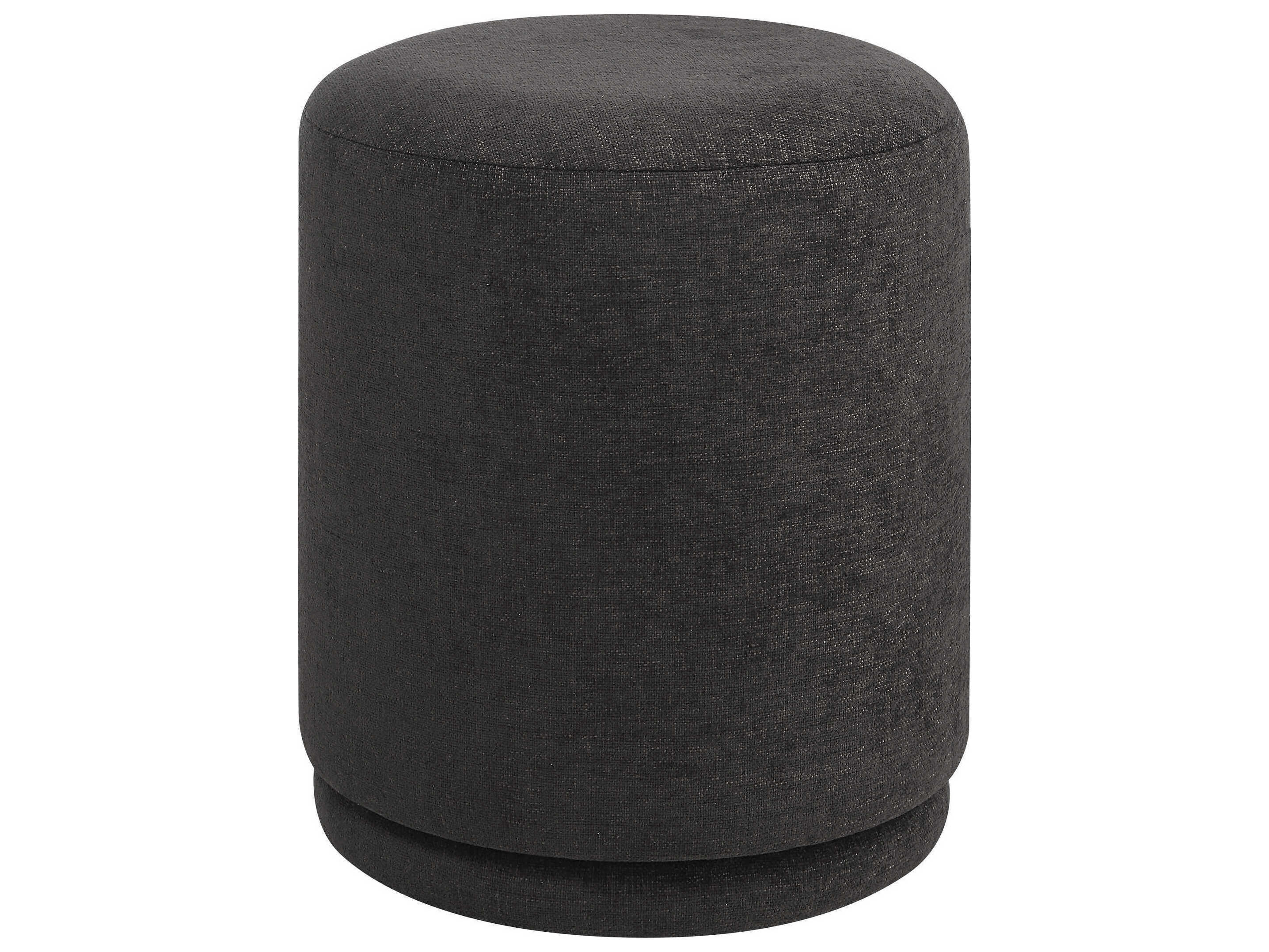 Renwil Hevea Dark Brown Upholstered Accent Stool