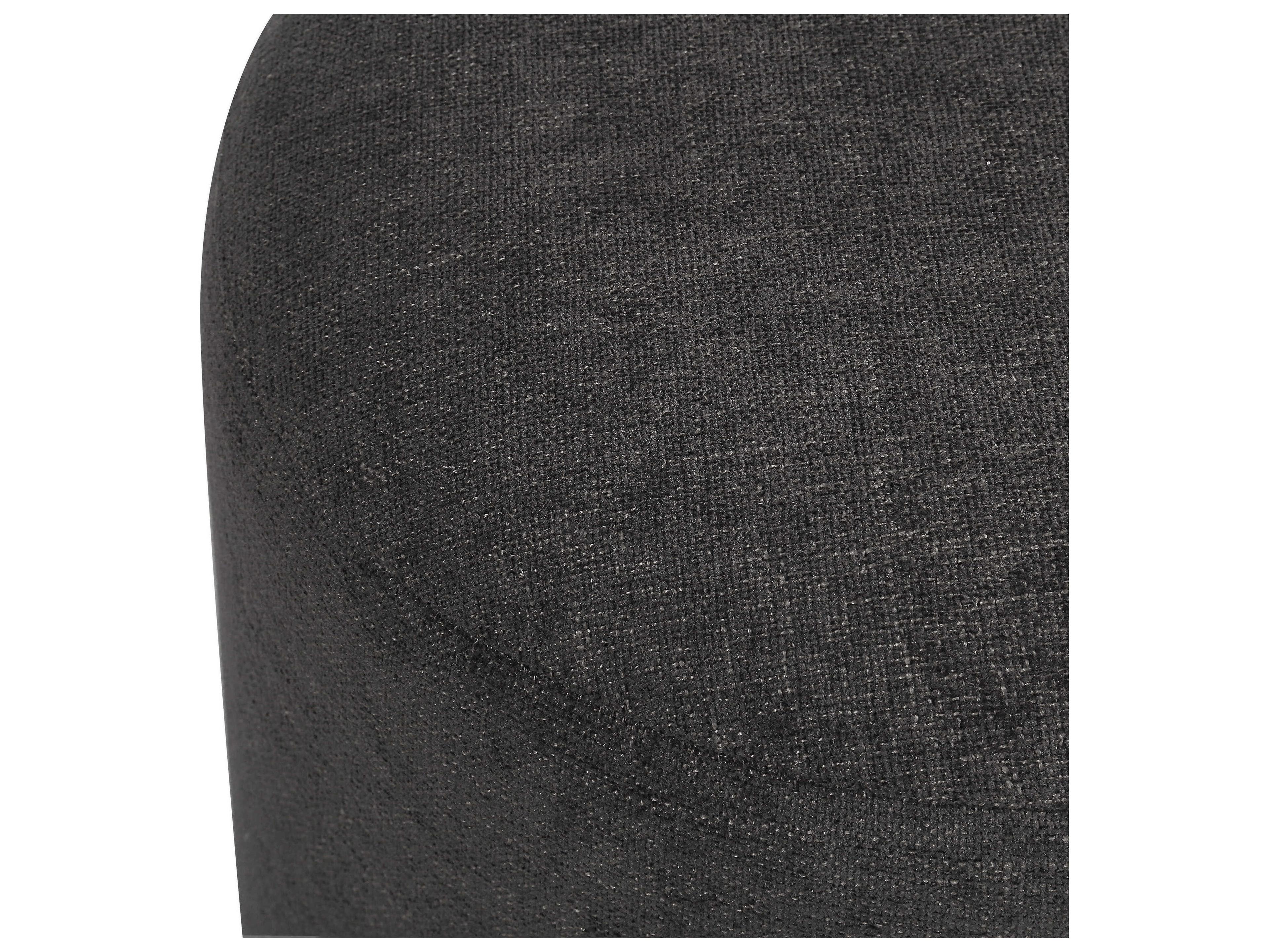 Renwil Hevea Dark Brown Upholstered Accent Stool