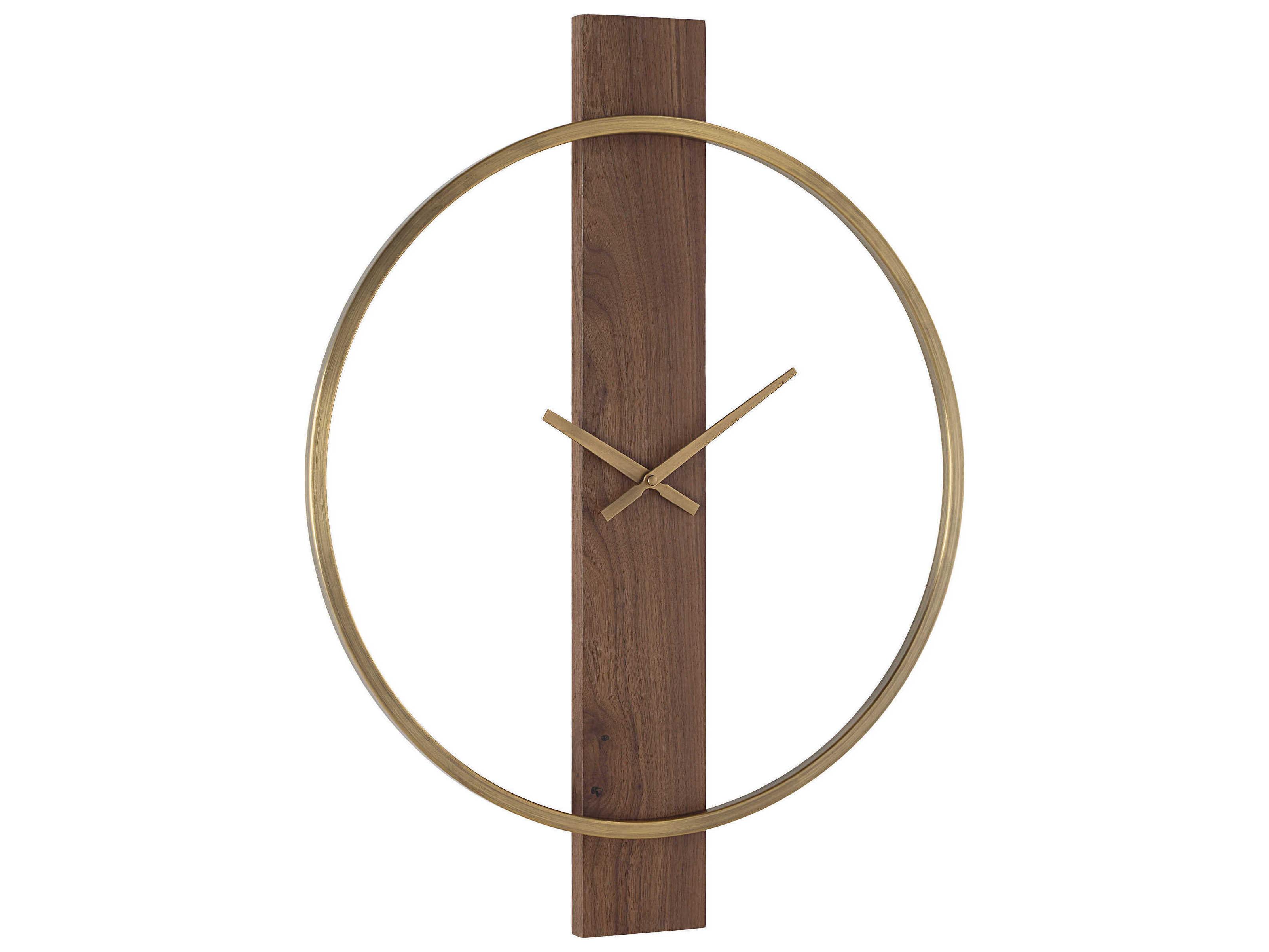Renwil Avigail Antique Brushed Brass Wall Clock