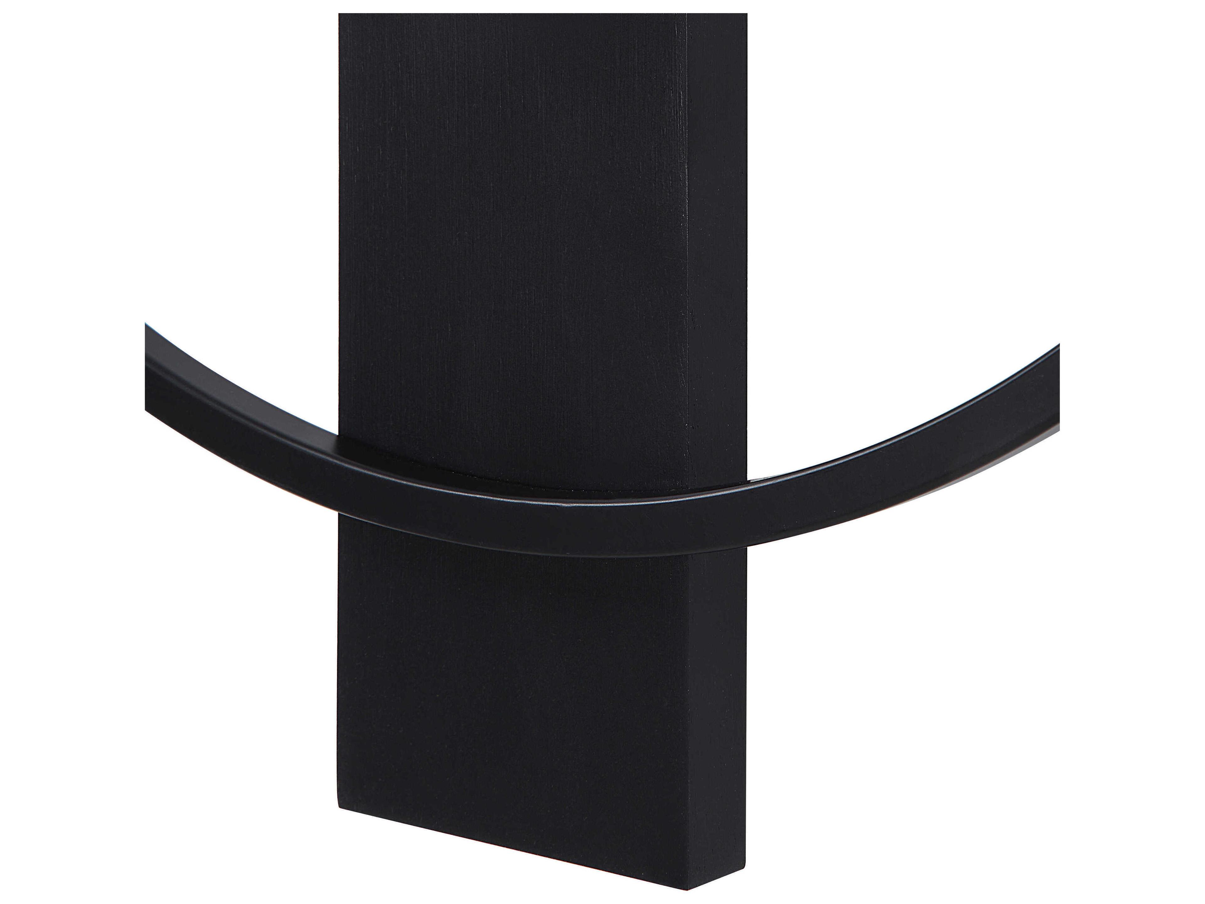 Renwil Romane Matte Black Iron Wall Clock