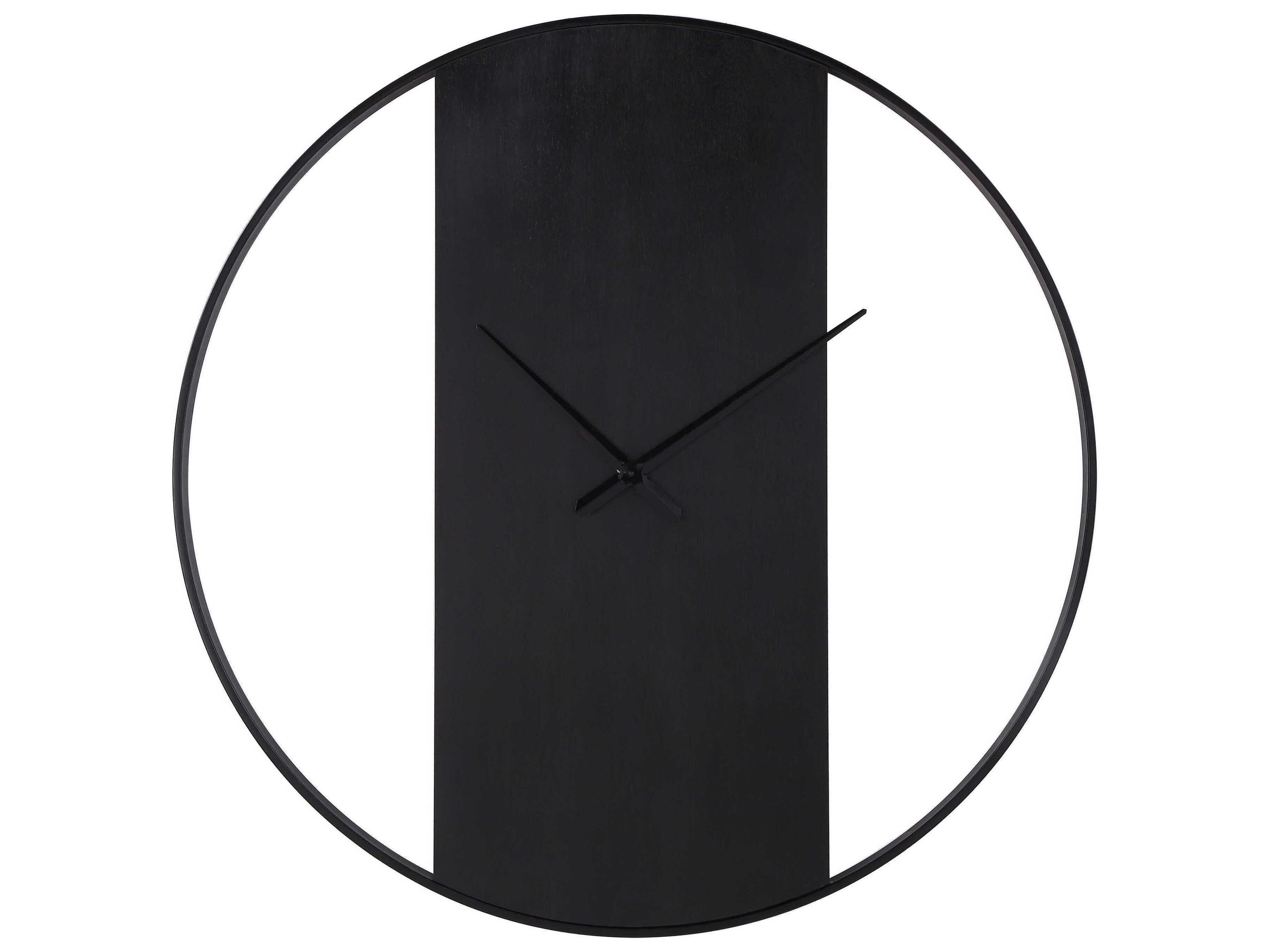 Renwil Romy Matte Black Iron Wall Clock