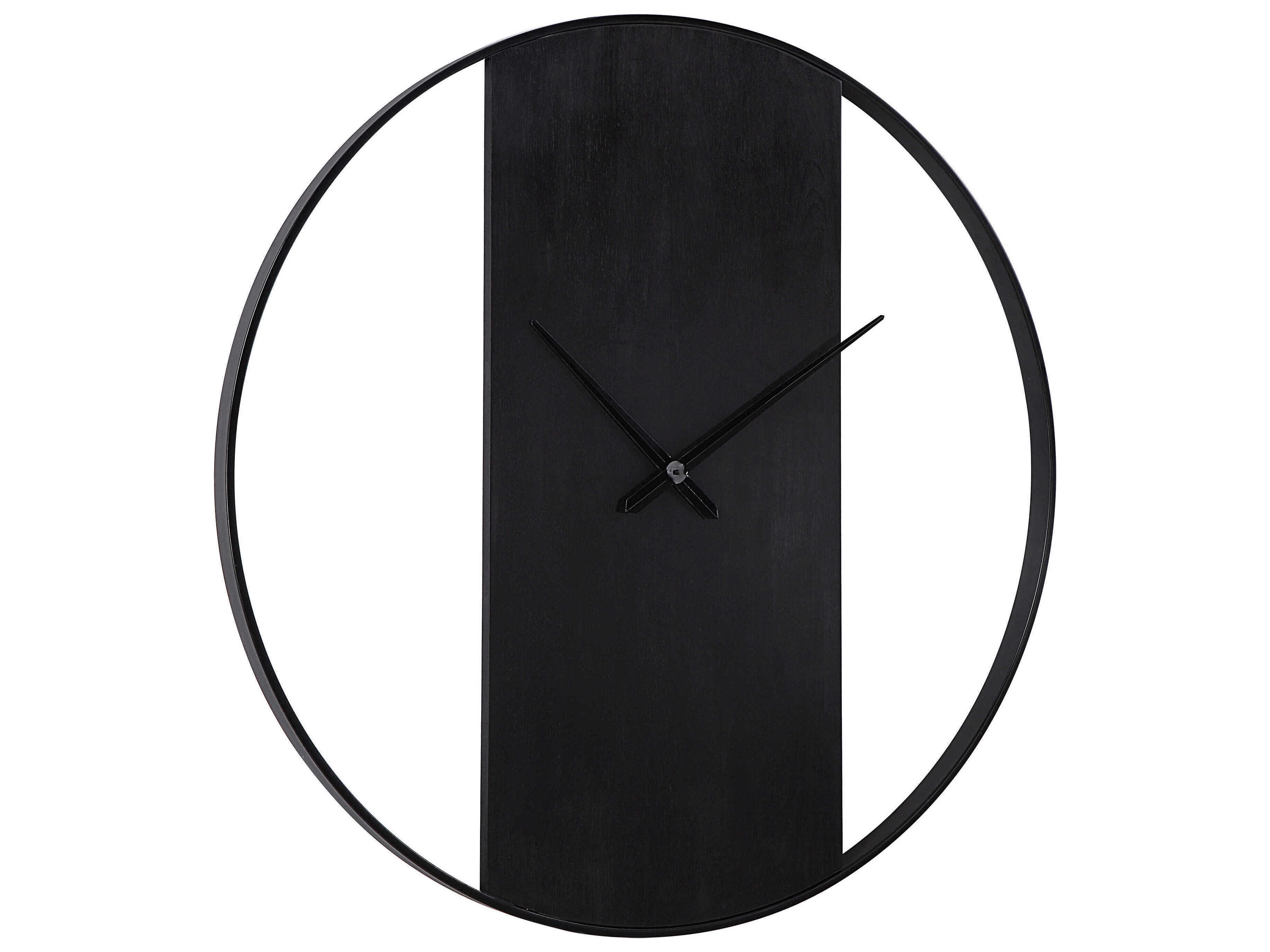 Renwil Romy Matte Black Iron Wall Clock