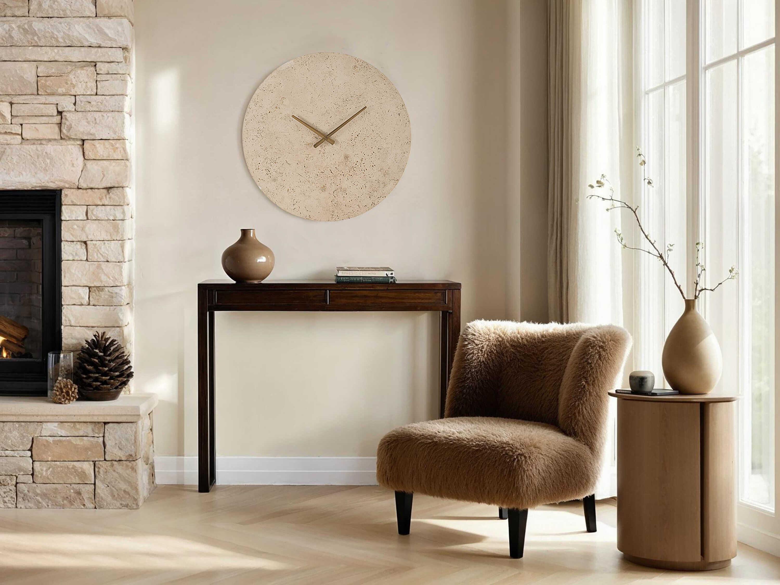 Renwil Fusion Natural Wall Clock