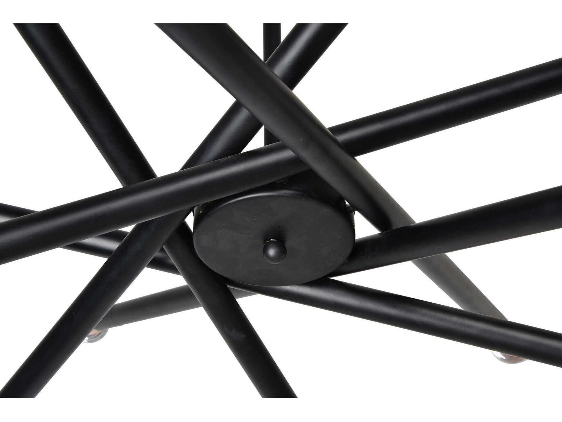 Renwil Clemente 12-Light Black Sputnik Pendant