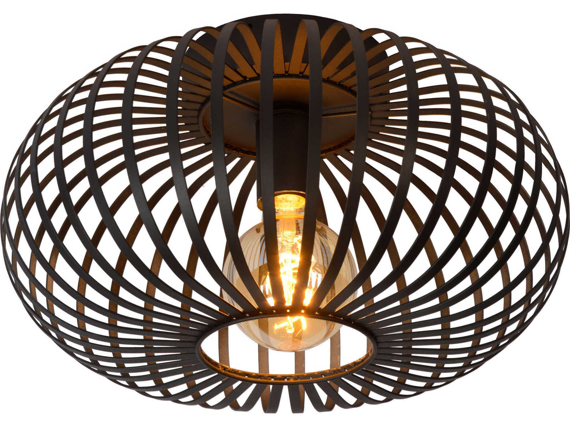 Renwil Ivy 1-Light Black Flush Mount