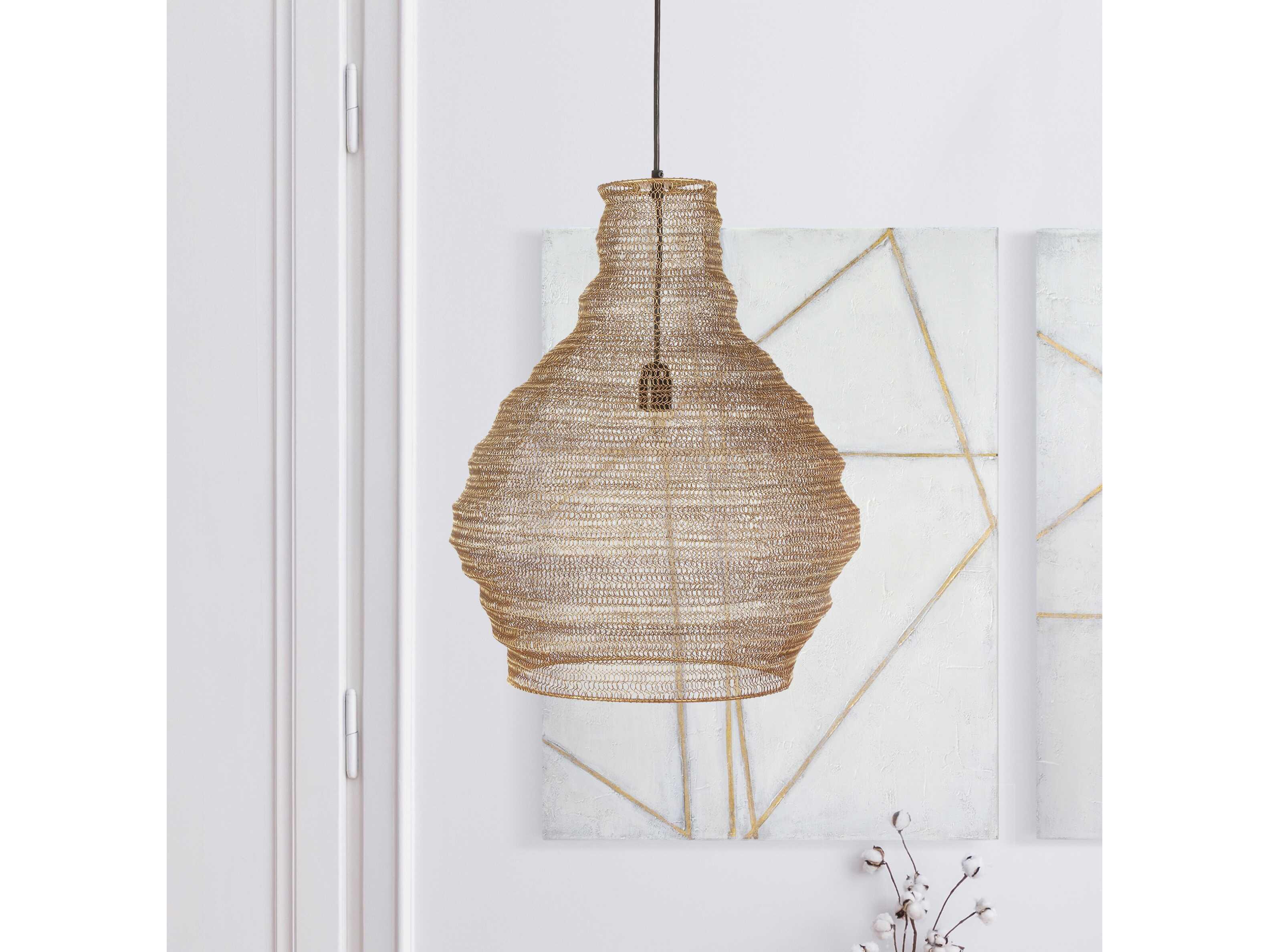 Renwil Gere 1-Light Gold Pendant