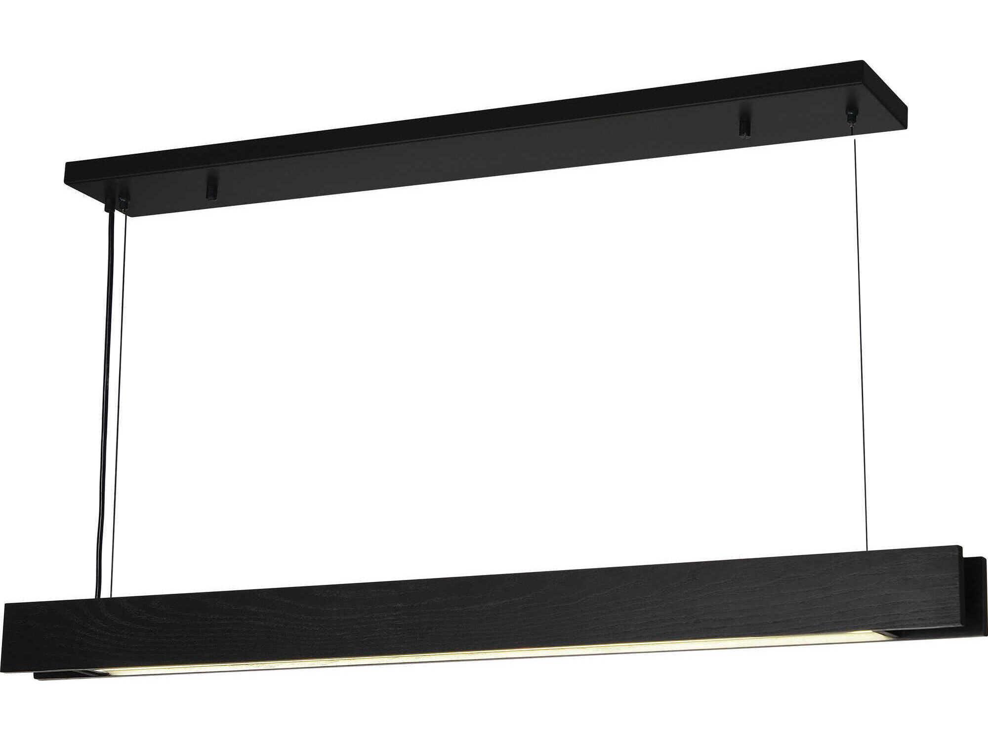 Renwil Taya 1-Light Matte Black Linear Island Pendant