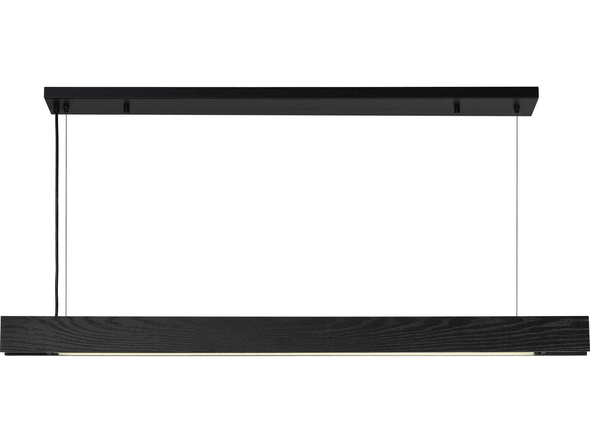 Renwil Taya 1-Light Matte Black Linear Island Pendant