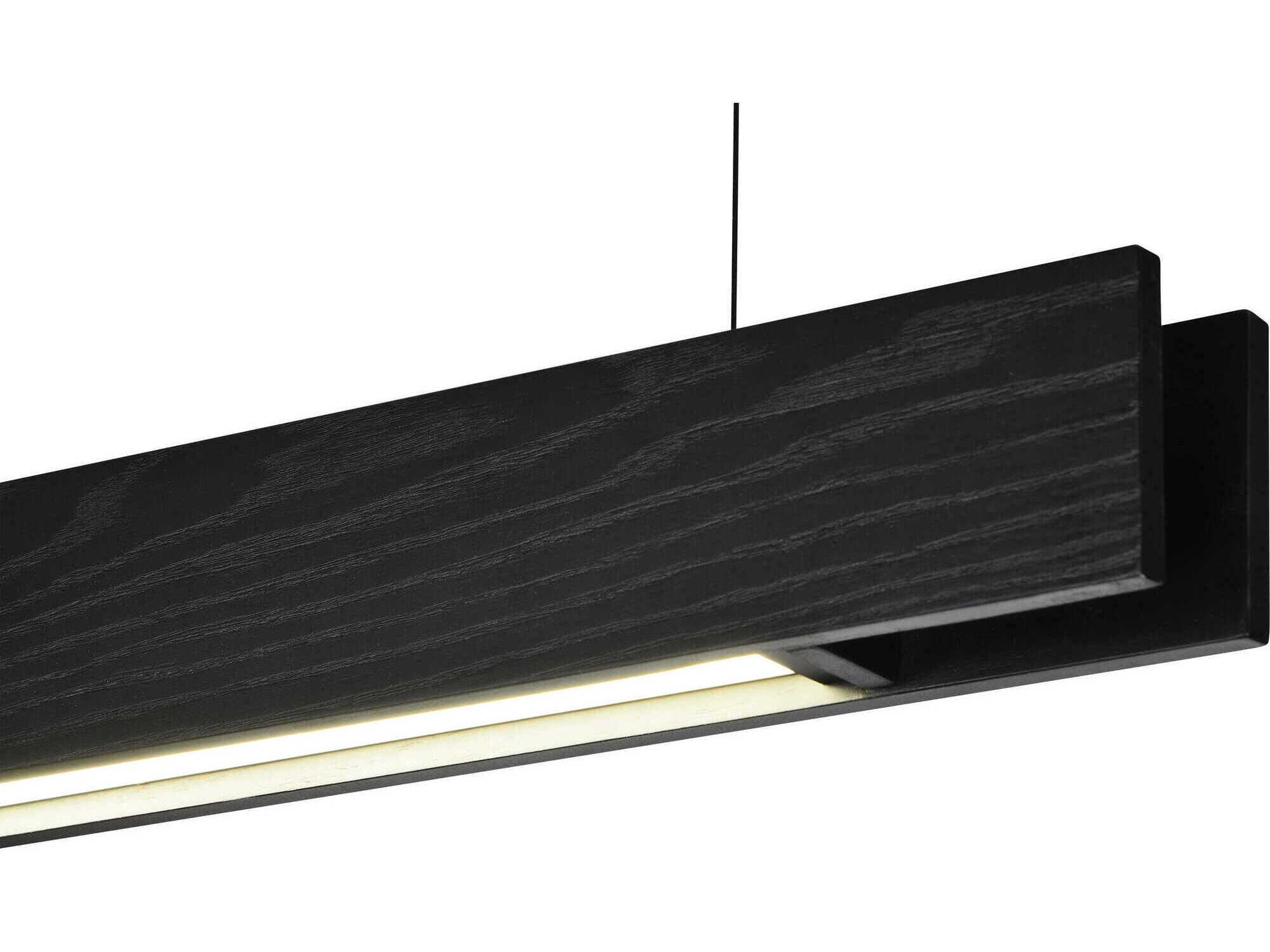 Renwil Taya 1-Light Matte Black Linear Island Pendant
