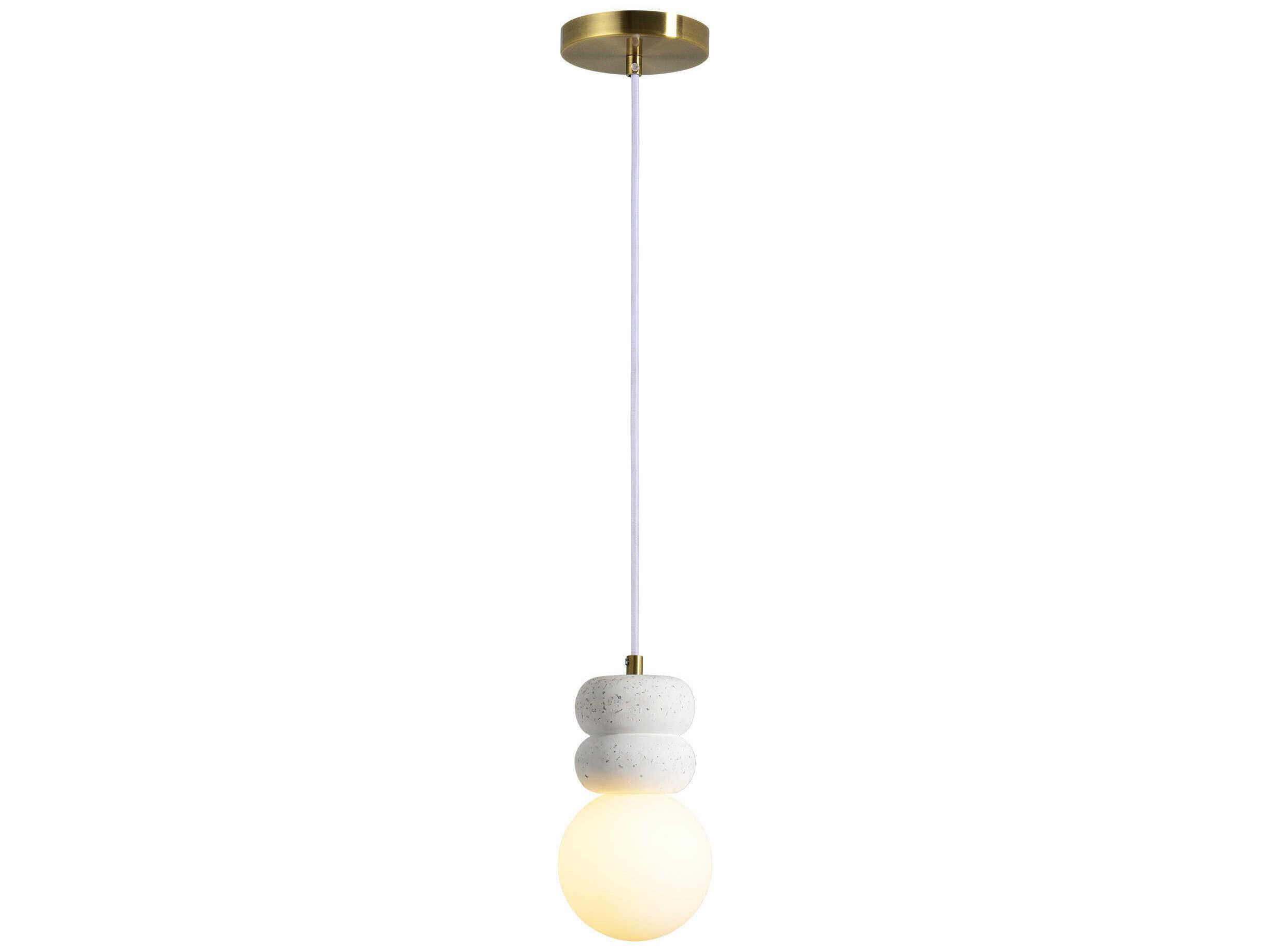 Renwil Candra 1-Light White Mini Pendant