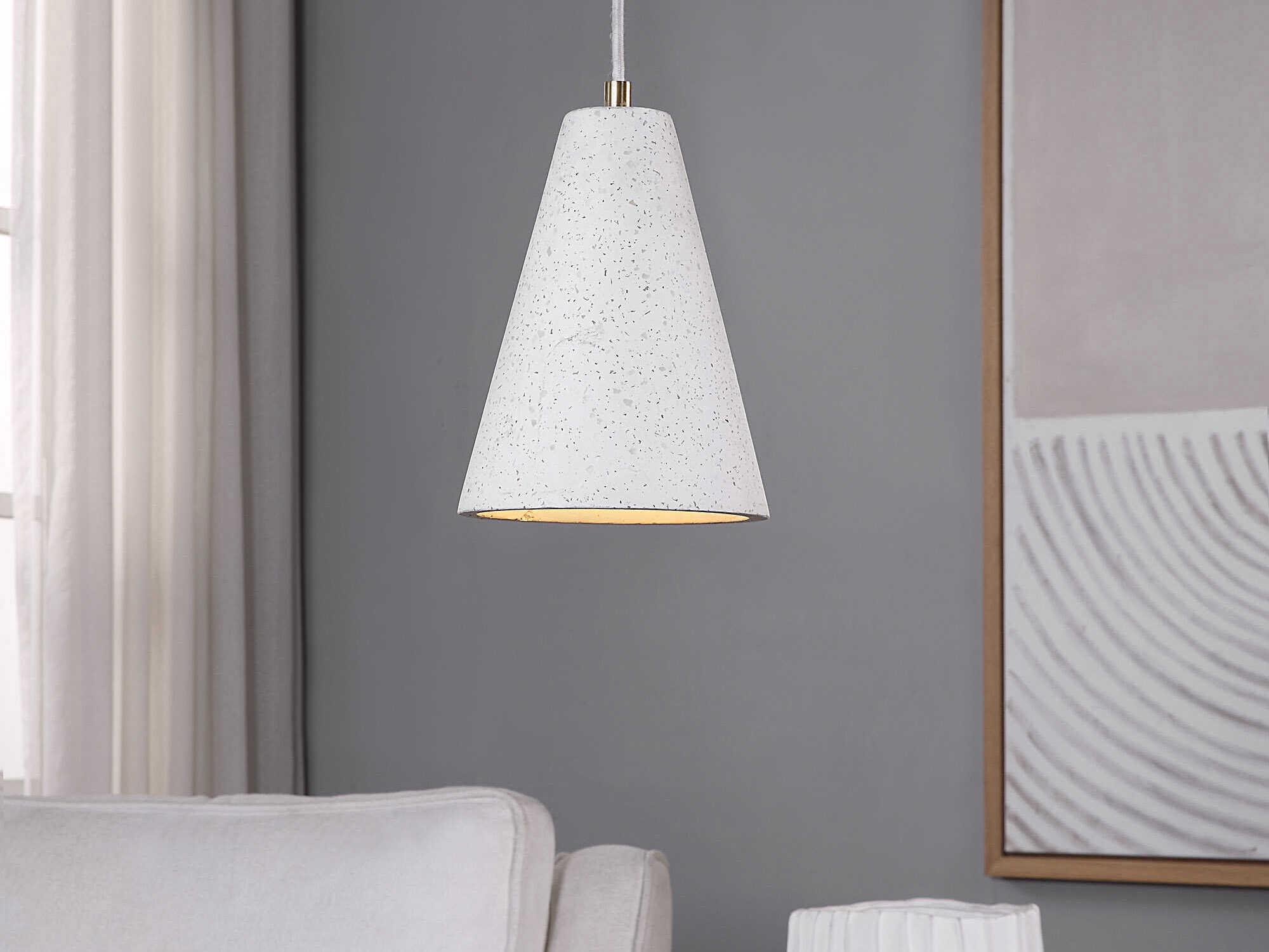 Renwil Paula 1-Light White Mini Pendant