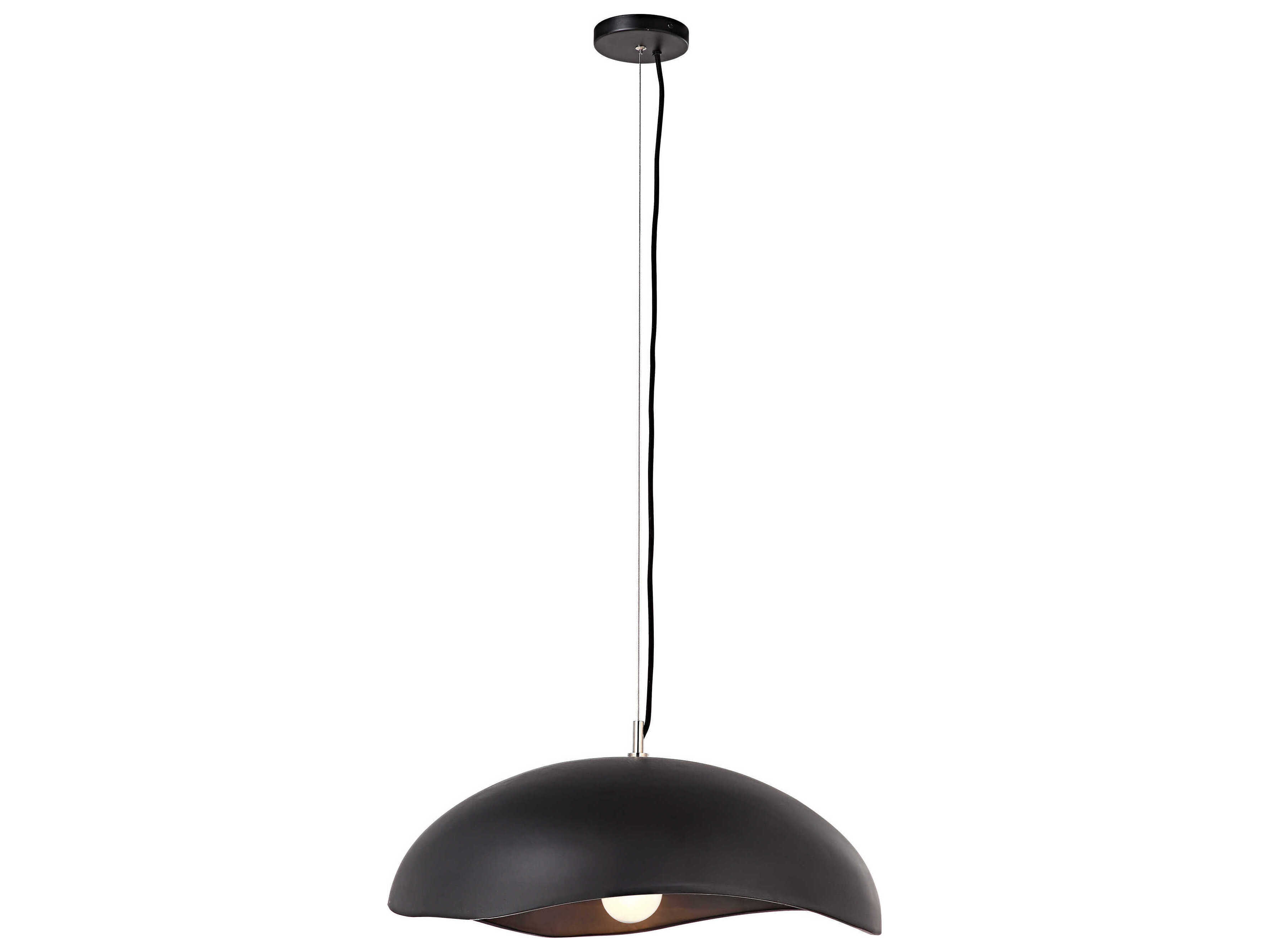 Renwil Filomena 1-Light Matte Black Pendant