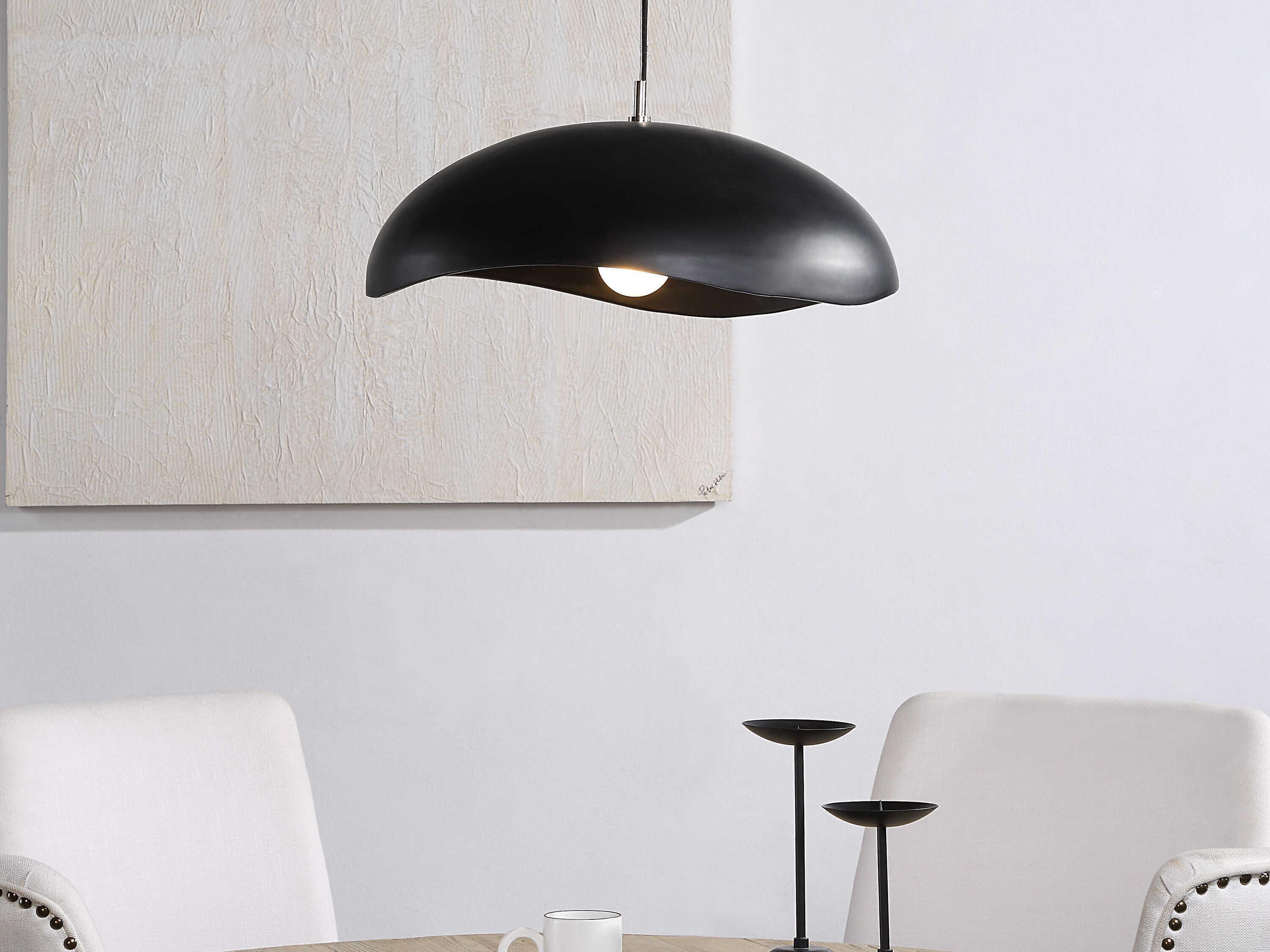 Renwil Filomena 1-Light Matte Black Pendant
