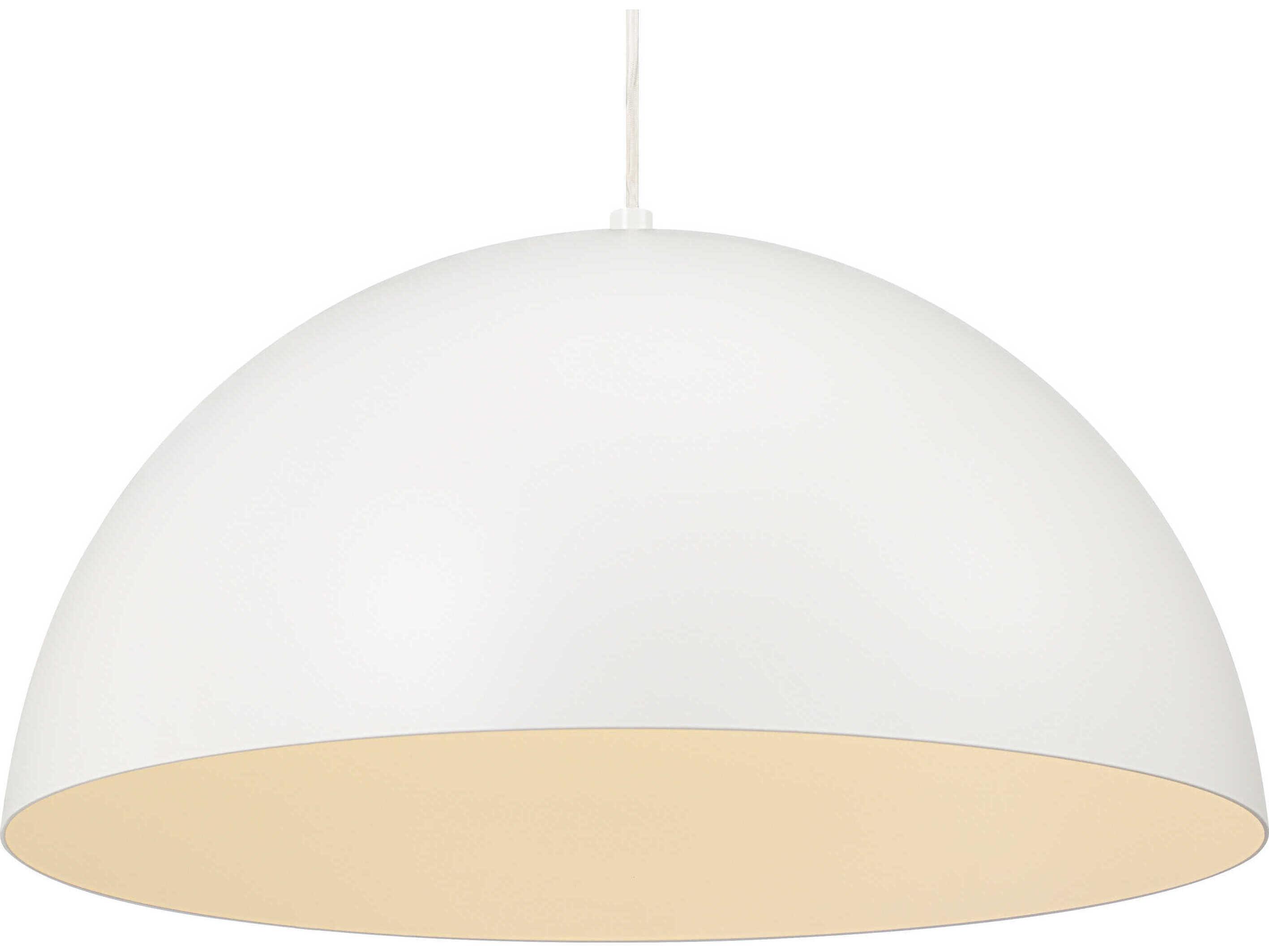 Renwil Ozona 1-Light White Dome Pendant
