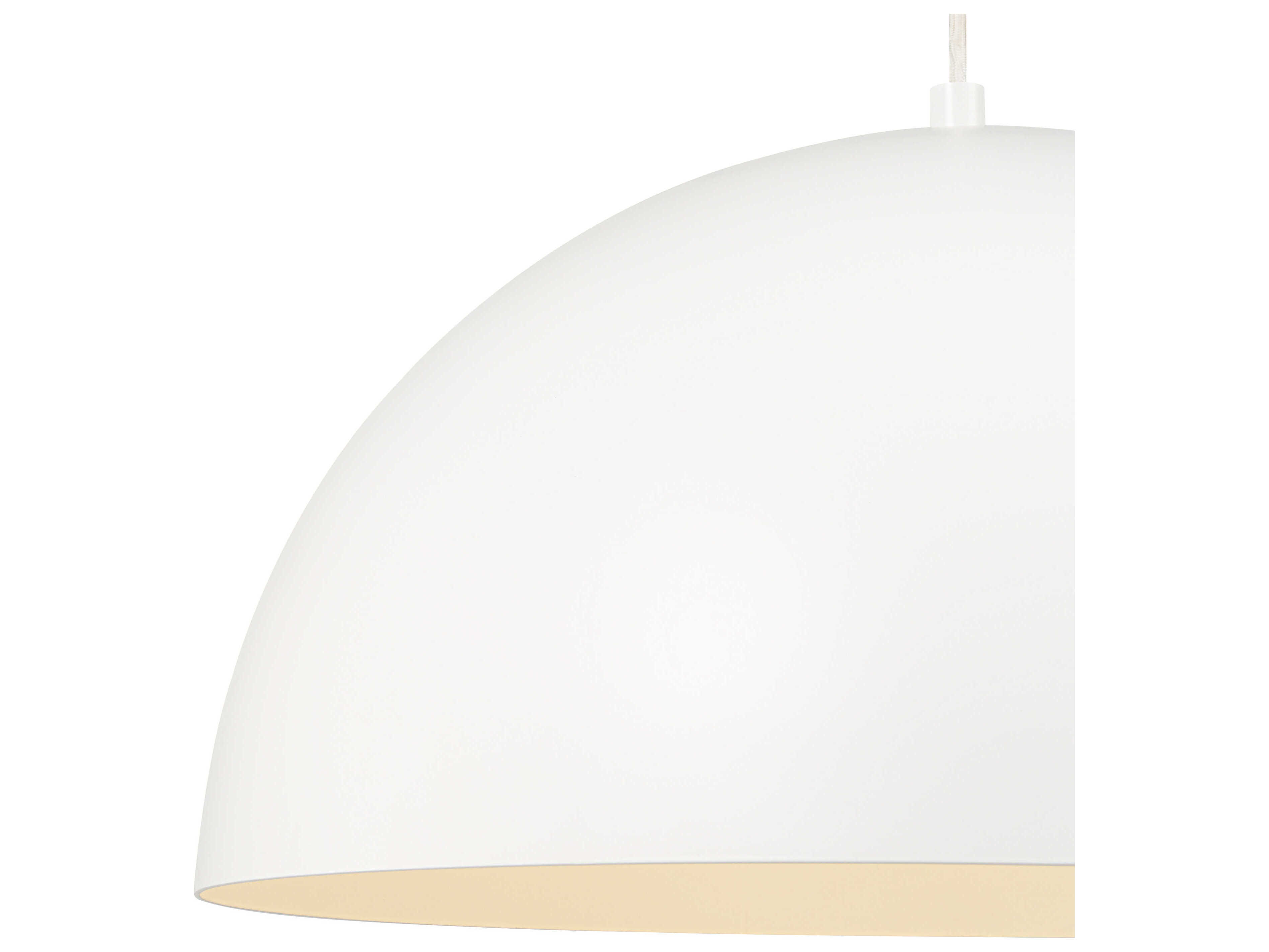 Renwil Ozona 1-Light White Dome Pendant