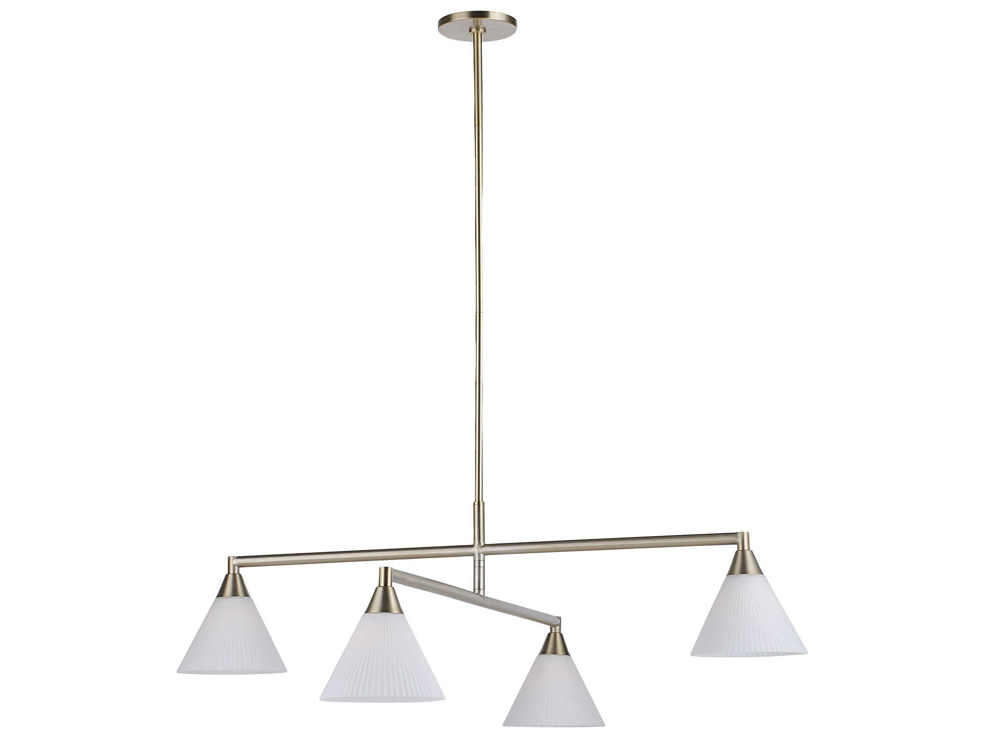 Renwil Isola 4-Light Champagne Silver Tiered Chandelier