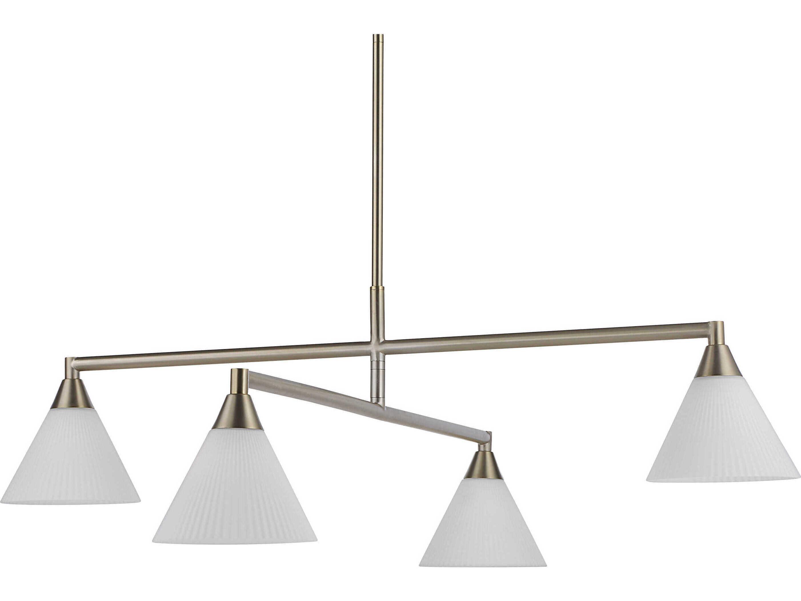 Renwil Isola 4-Light Champagne Silver Tiered Chandelier