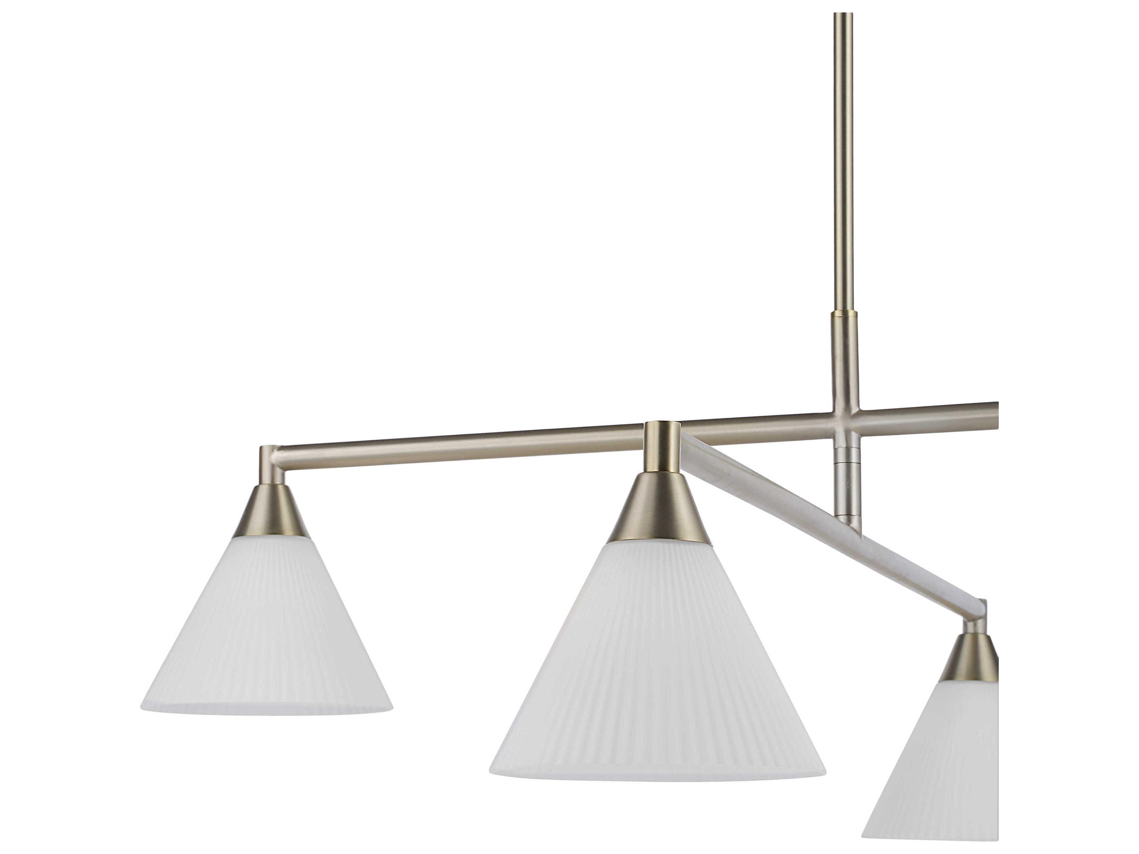 Renwil Isola 4-Light Champagne Silver Tiered Chandelier