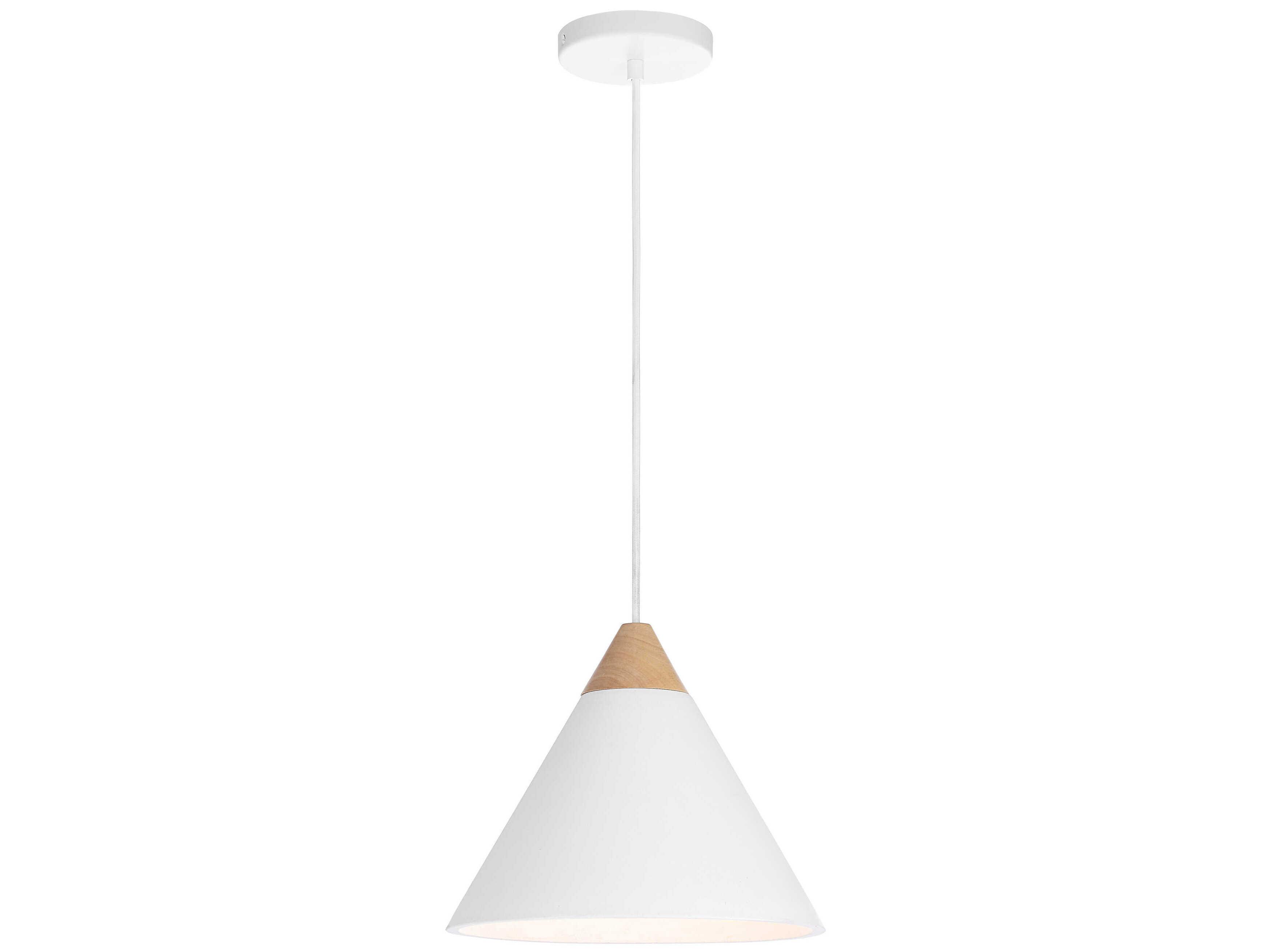 Renwil Daya 1-Light White Mini Pendant