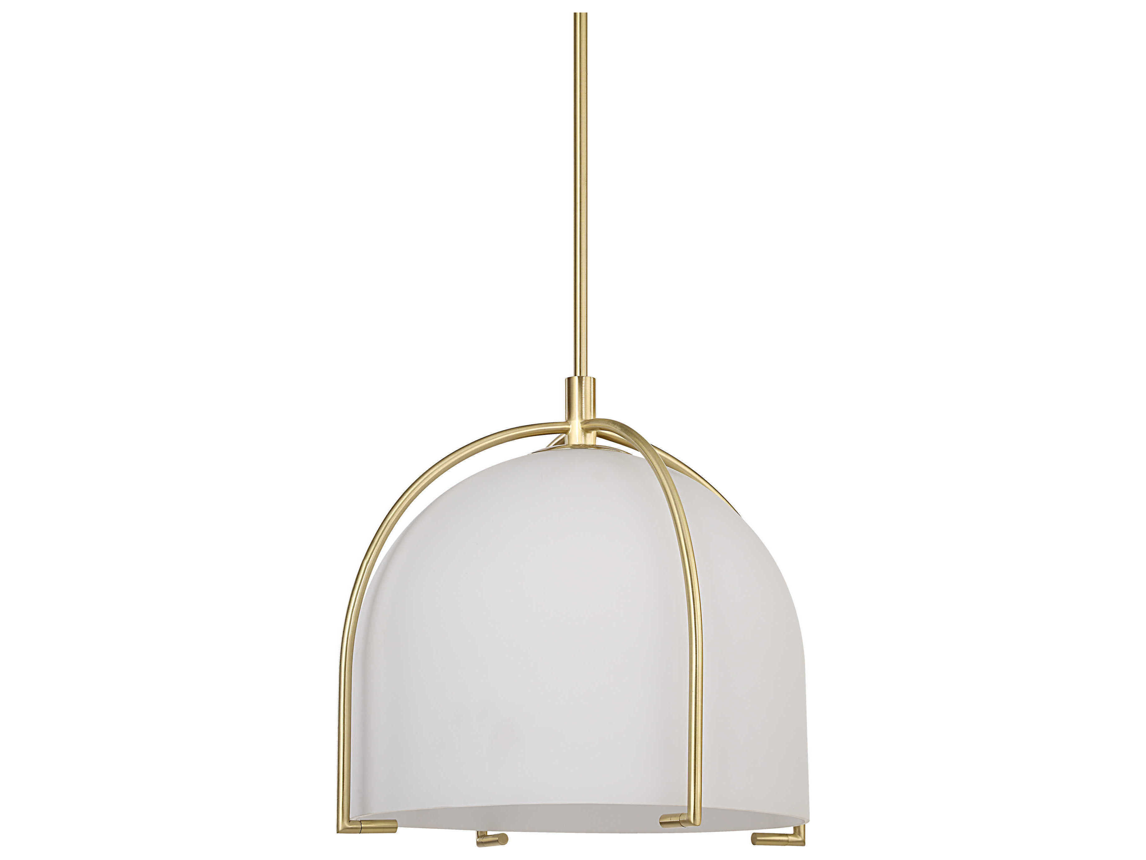 Renwil Alicante 1-Light Plated Satin Dark Brass Gold Pendant
