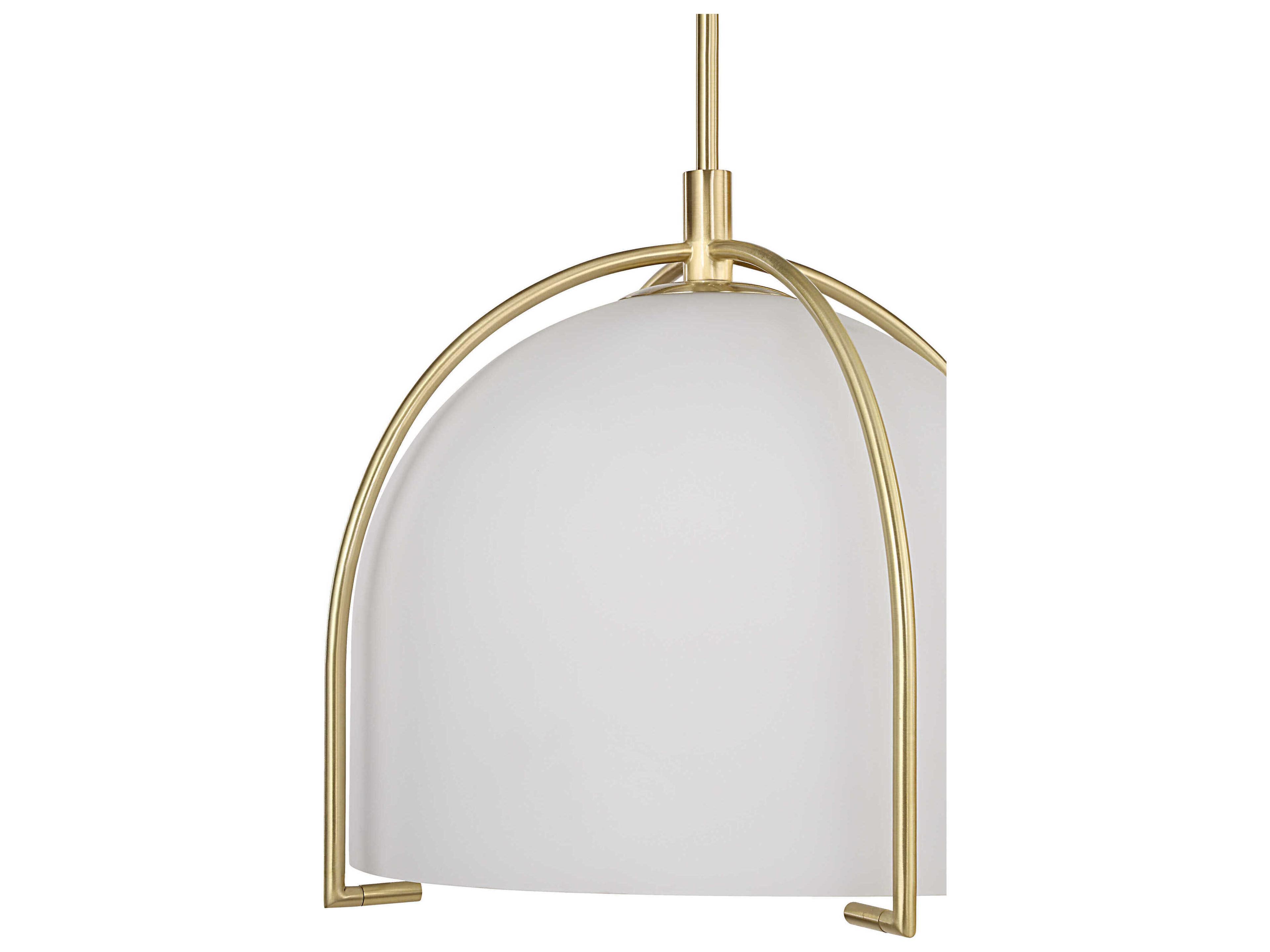 Renwil Alicante 1-Light Plated Satin Dark Brass Gold Pendant