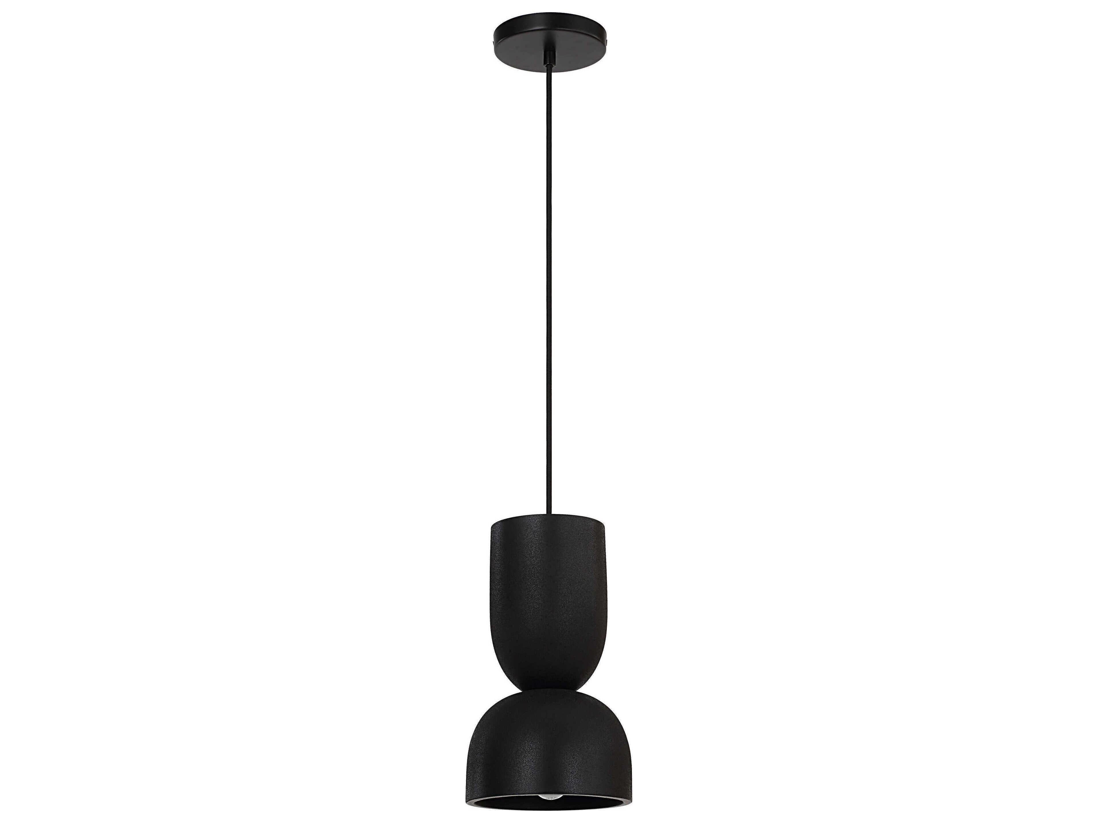 Renwil Caen 1-Light Black Mini Pendant