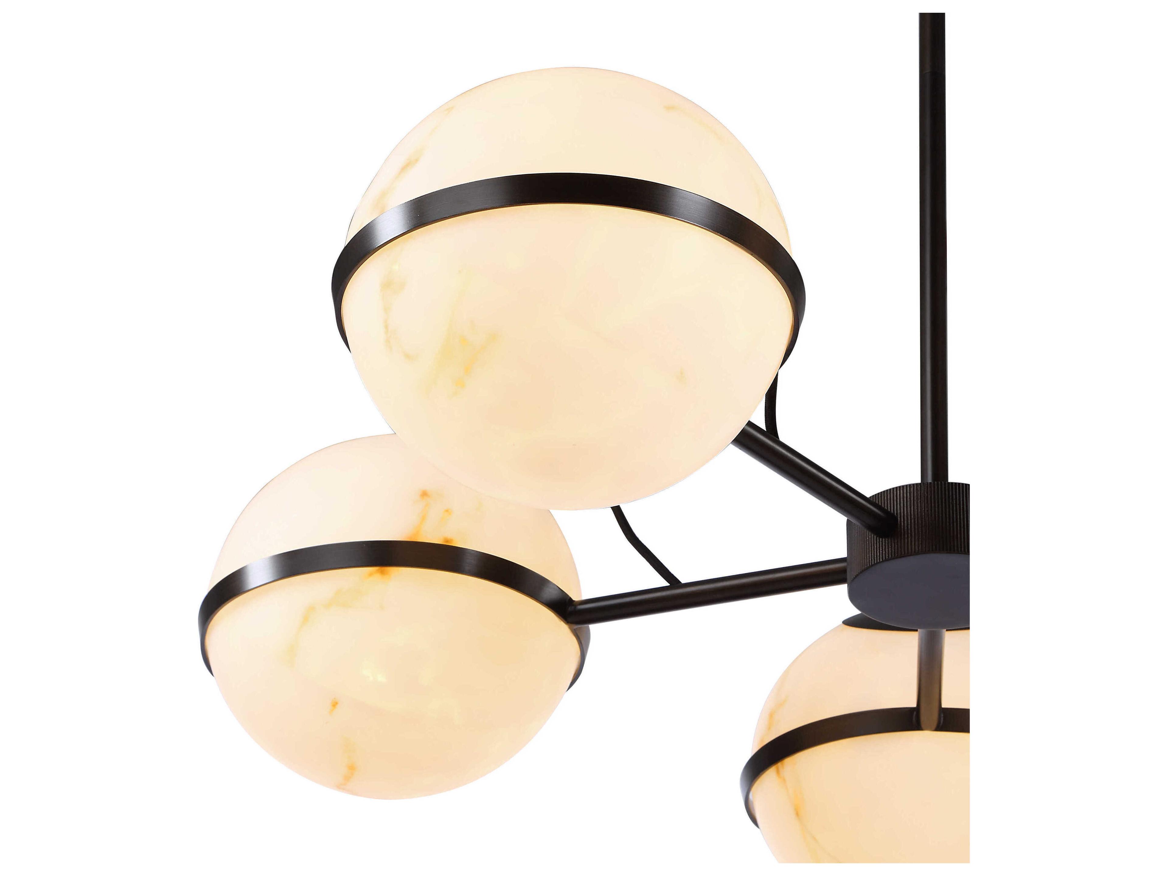 Renwil Roca 5-Light Powder Coated Dark Antique Bronze Chandelier