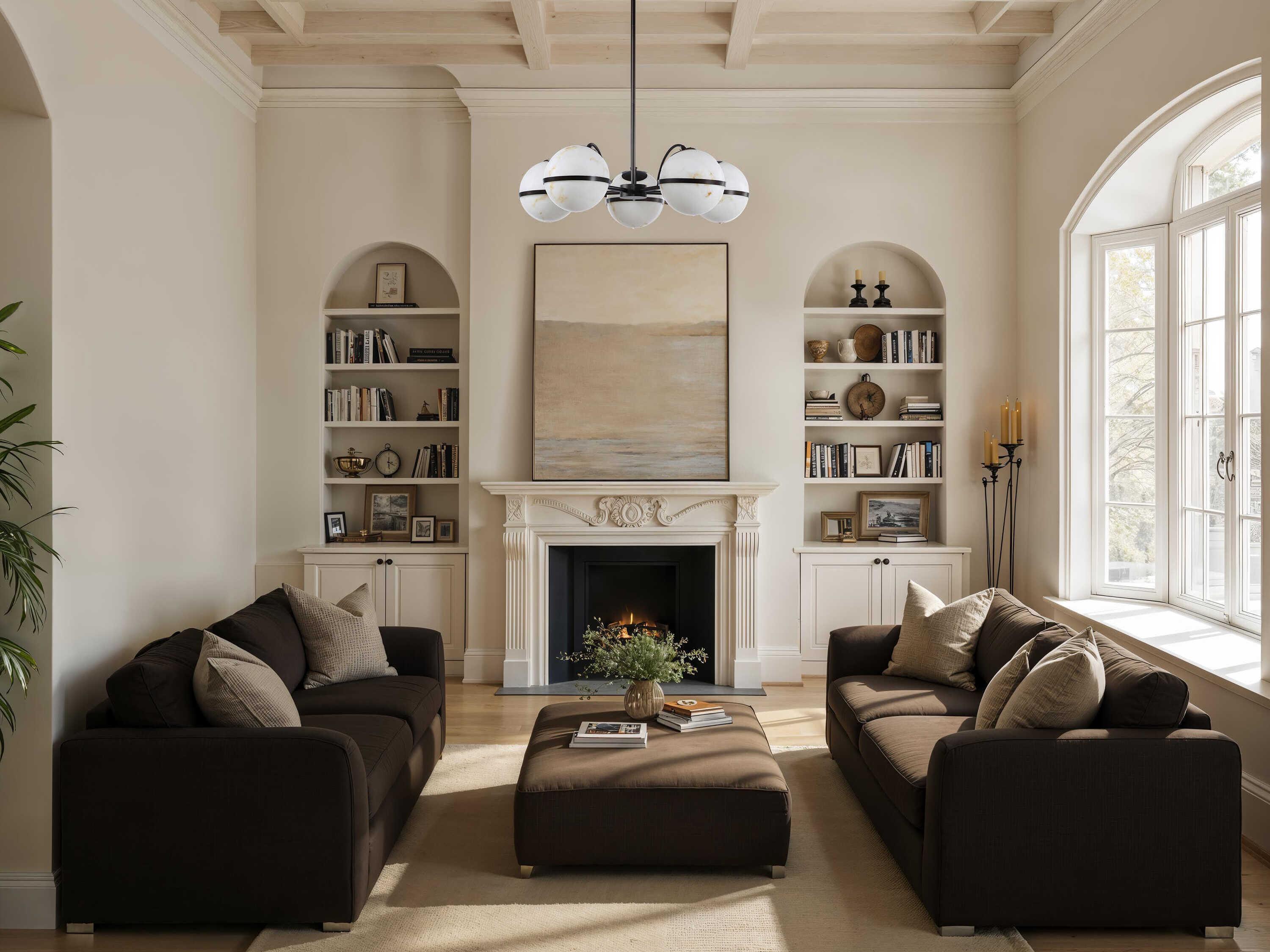 Renwil Roca 5-Light Powder Coated Dark Antique Bronze Chandelier