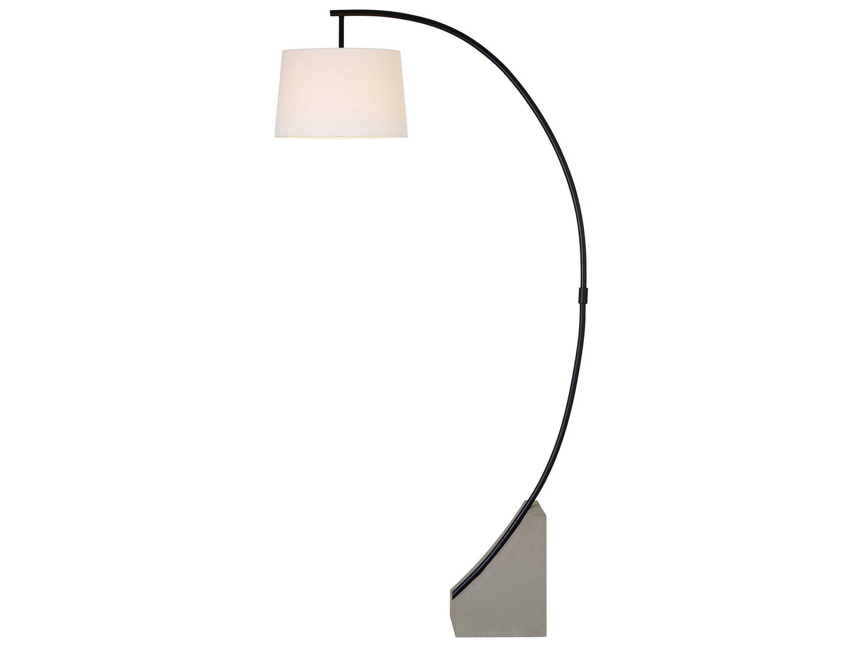 Renwil Weymouth Matte Black Floor Lamp