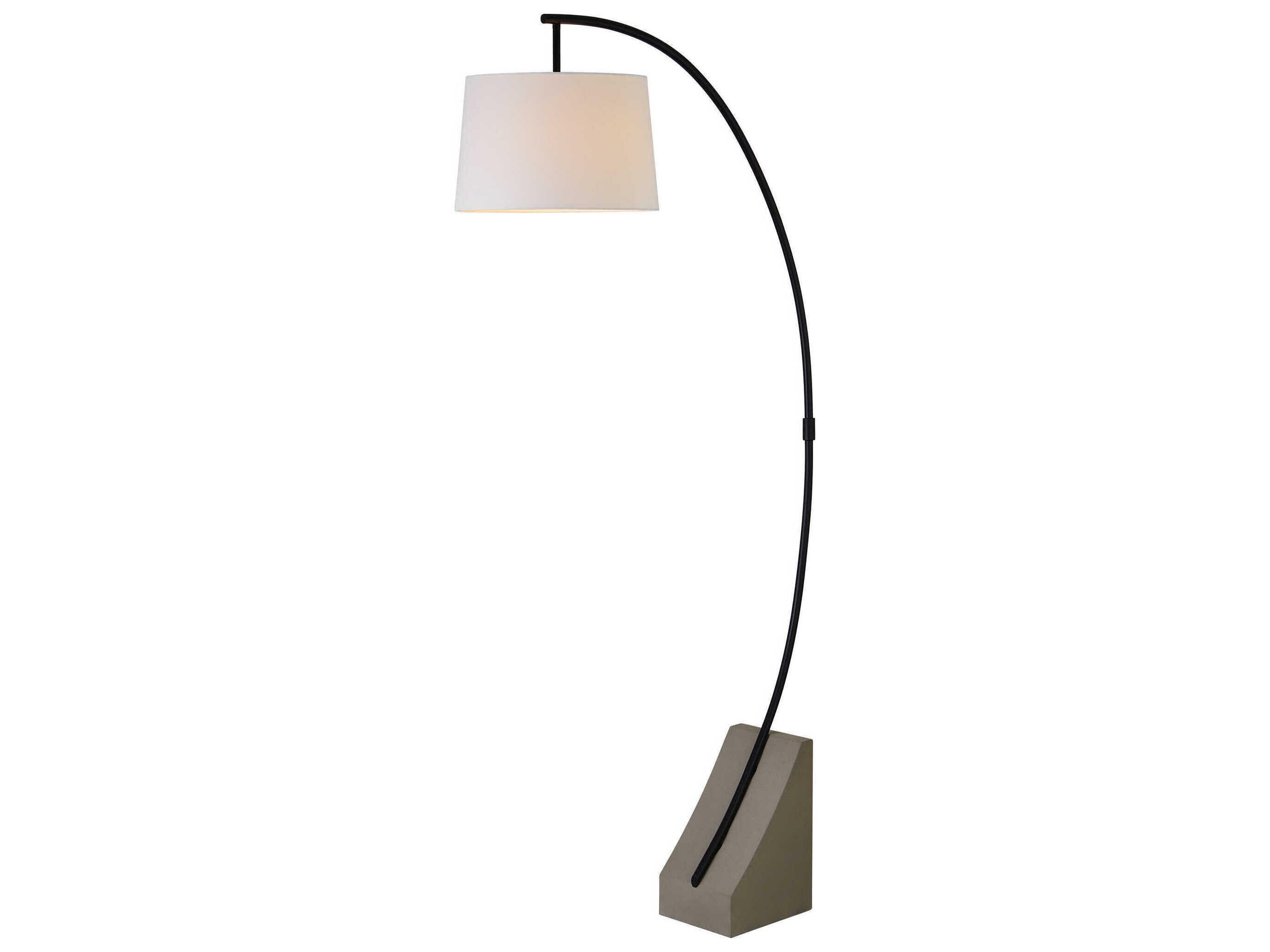 Renwil Weymouth Matte Black Floor Lamp