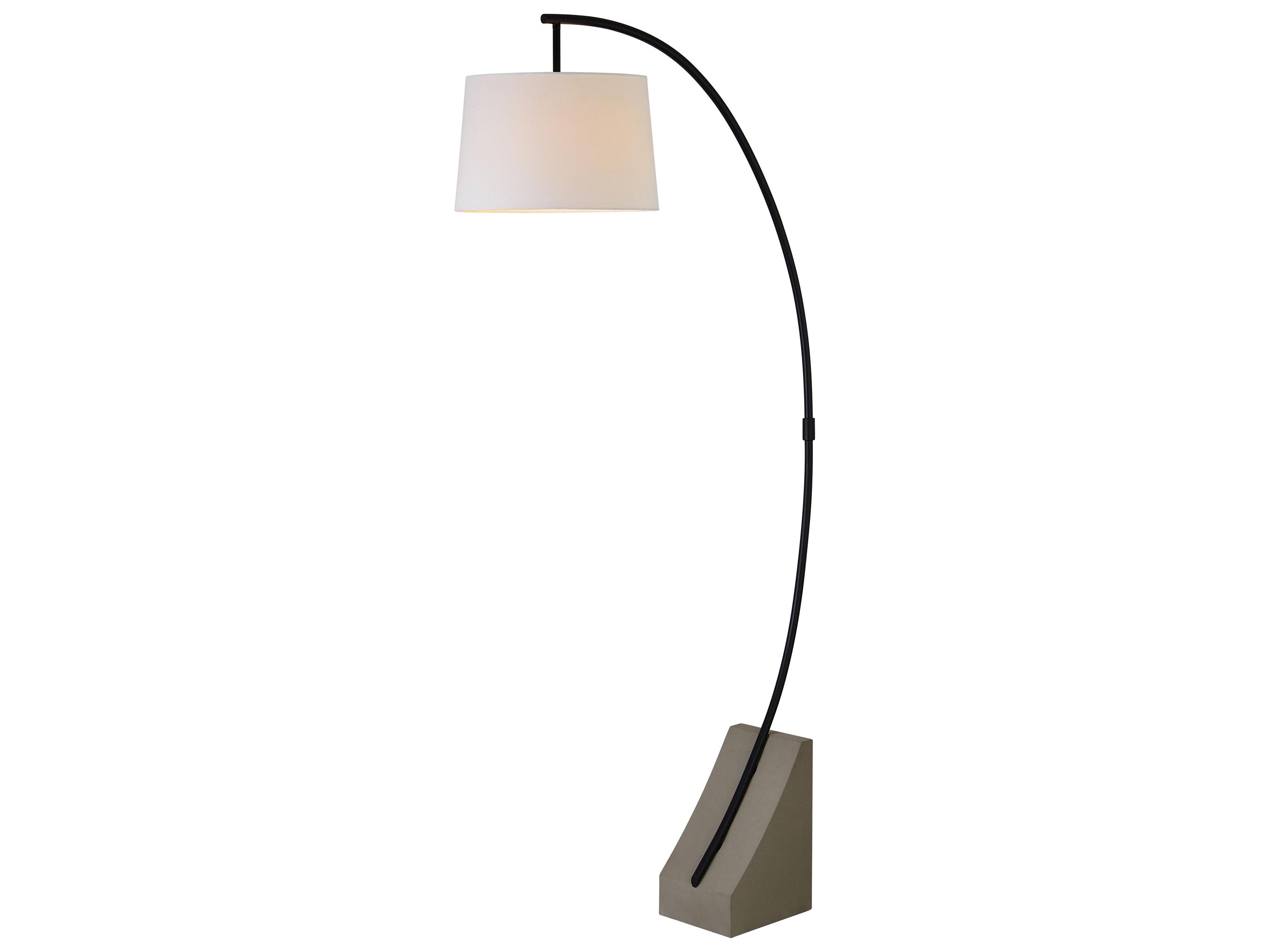 Renwil Weymouth Matte Black Floor Lamp