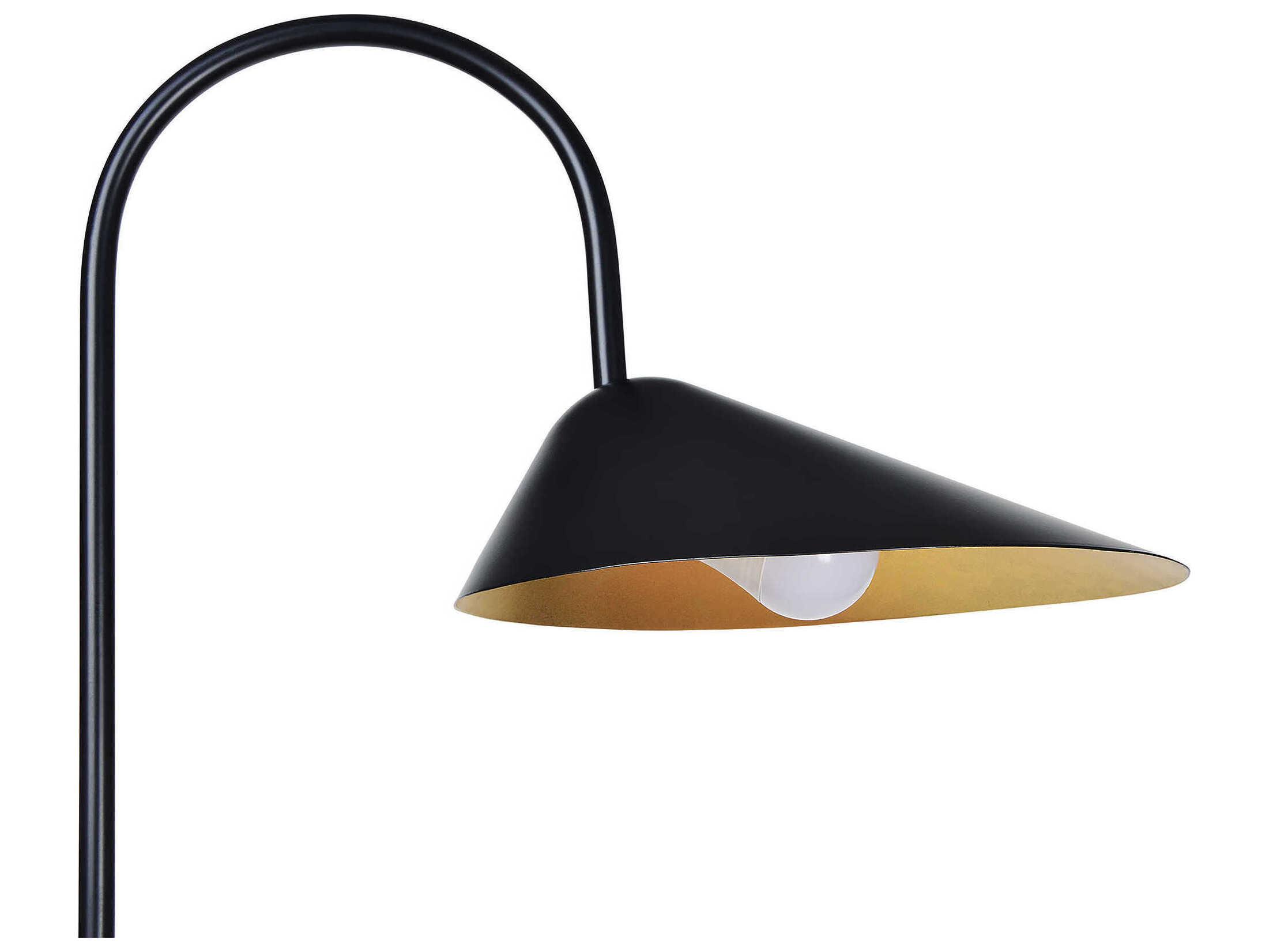 Renwil Forte Matte Black Iron Floor Lamp