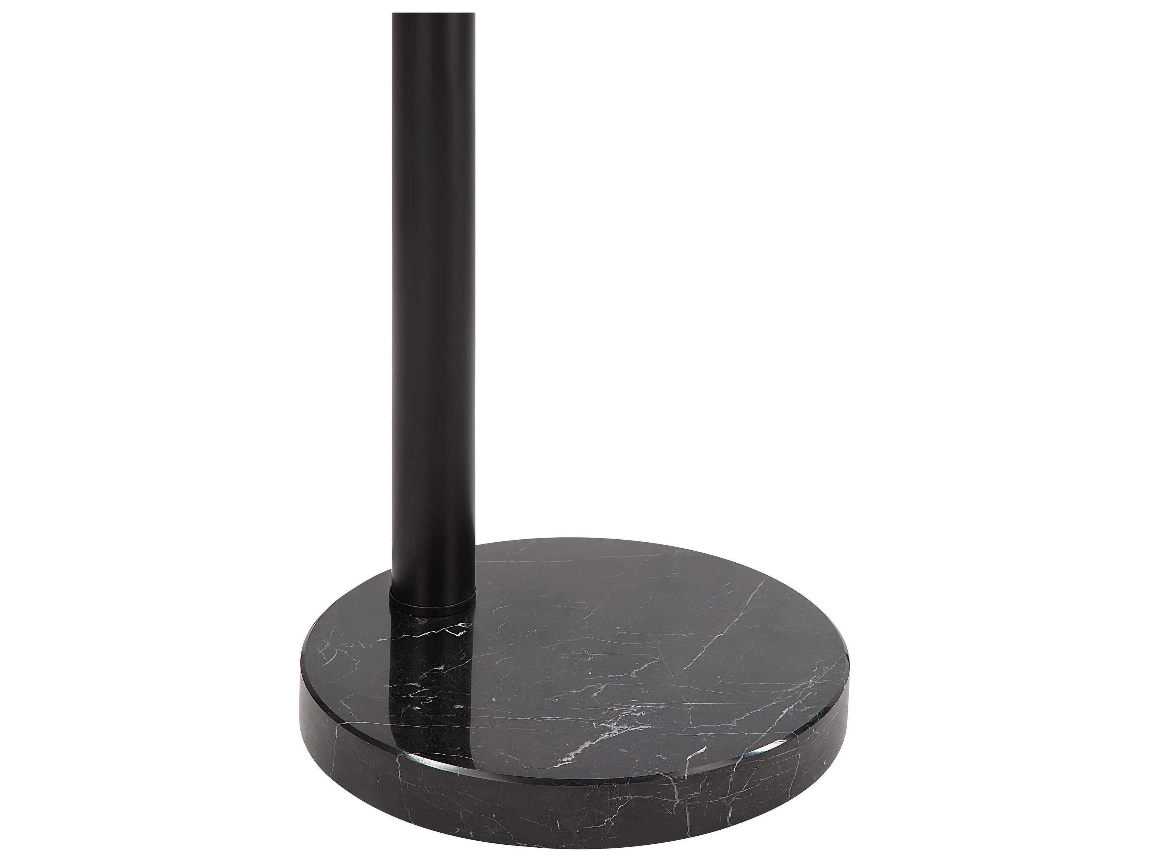 Renwil Folia Matte Black Powder Coated Iron Floor Lamp