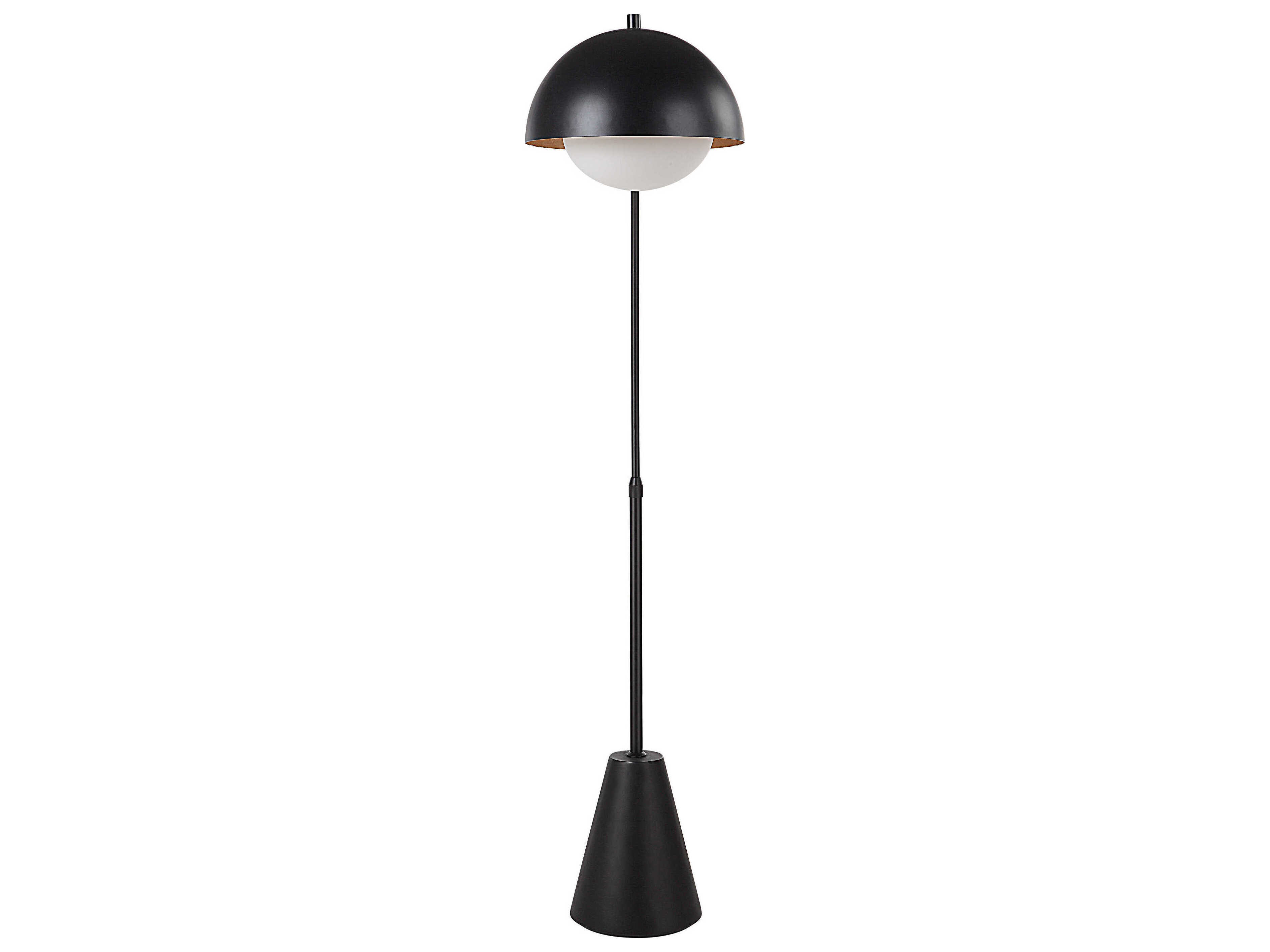 Renwil Cooke Matte Black Floor Lamp