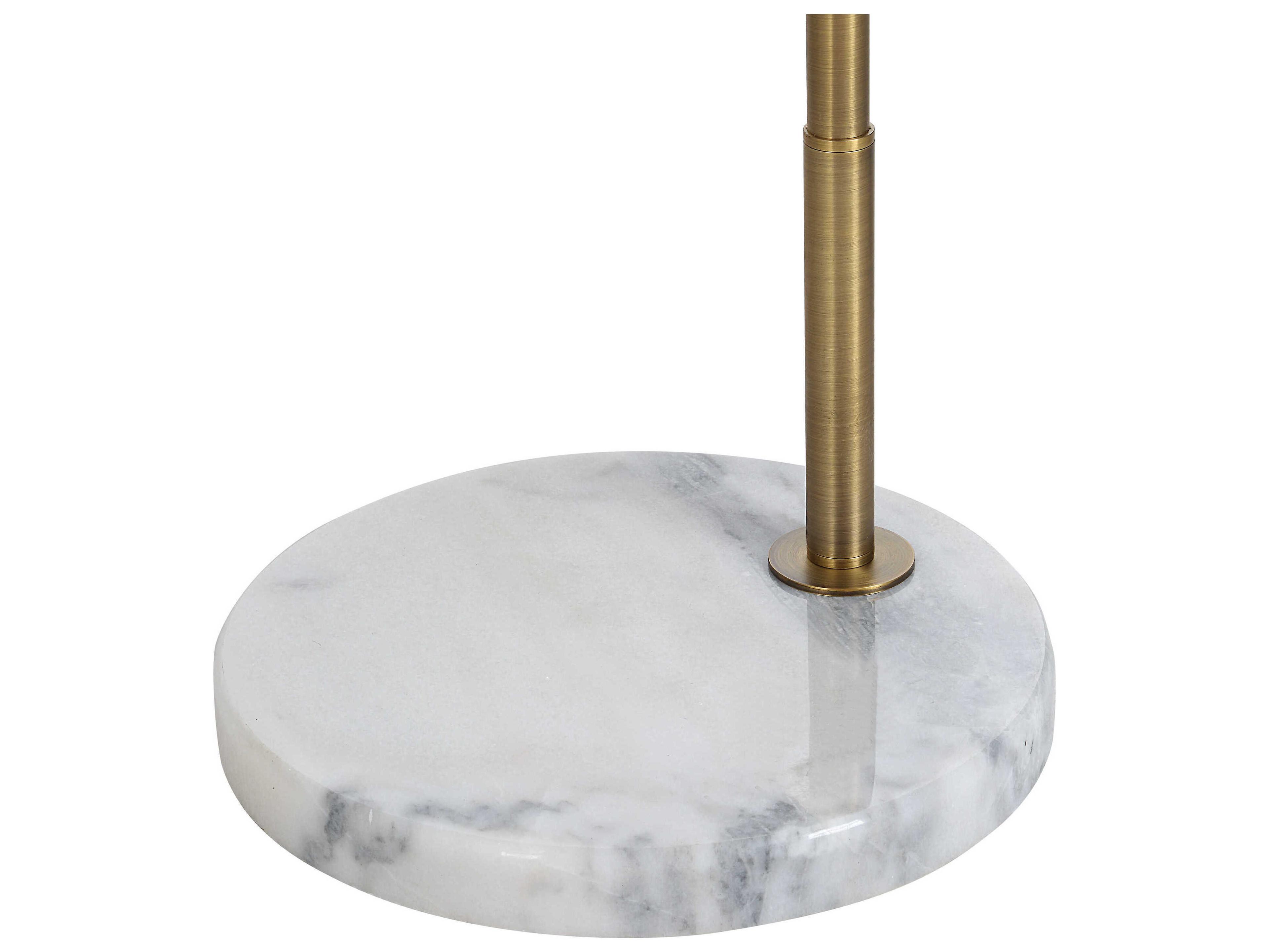 Renwil Claire Dark Antique Brushed Brass Floor Lamp