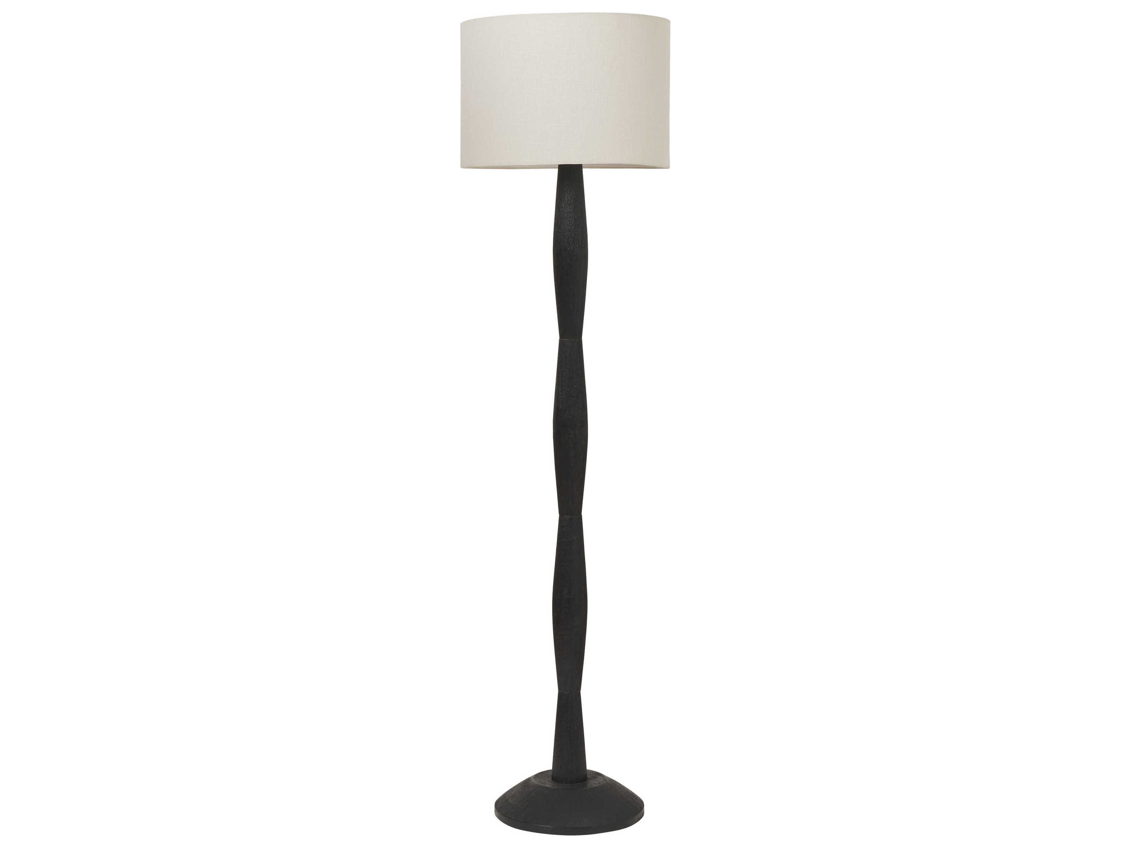 Renwil Francine Painted Black Floor Lamp