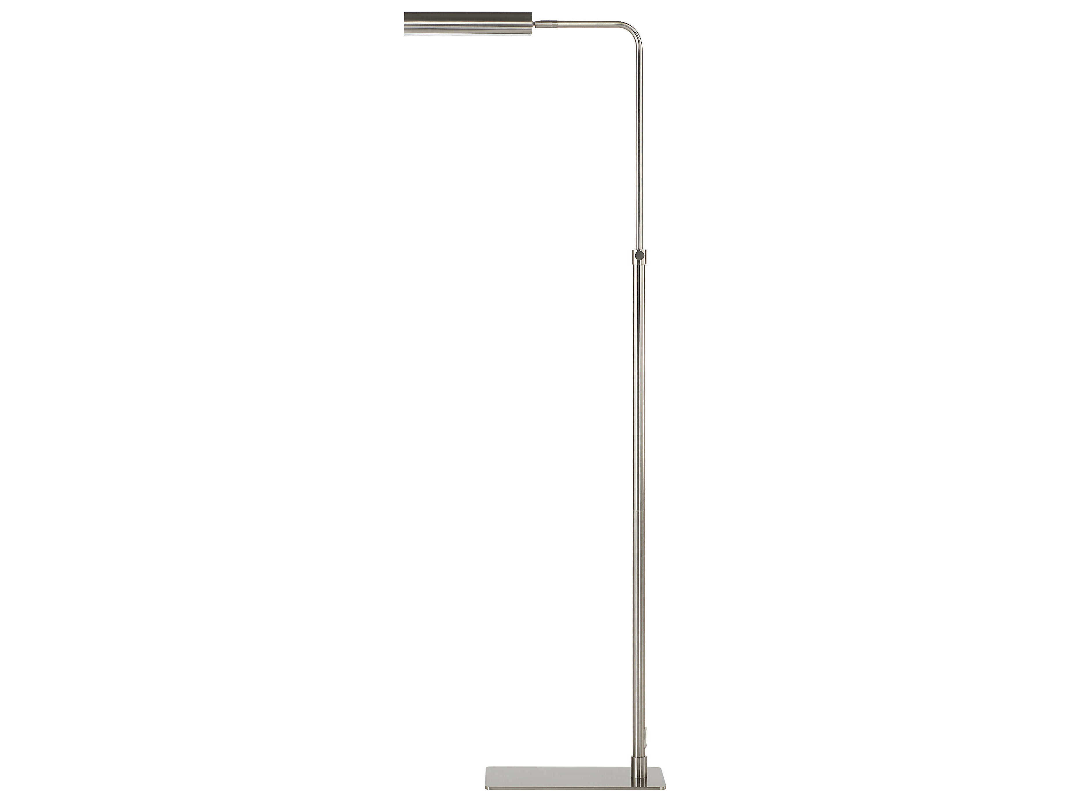 Renwil Karima Plated Brushed Nickel Gray Floor Lamp