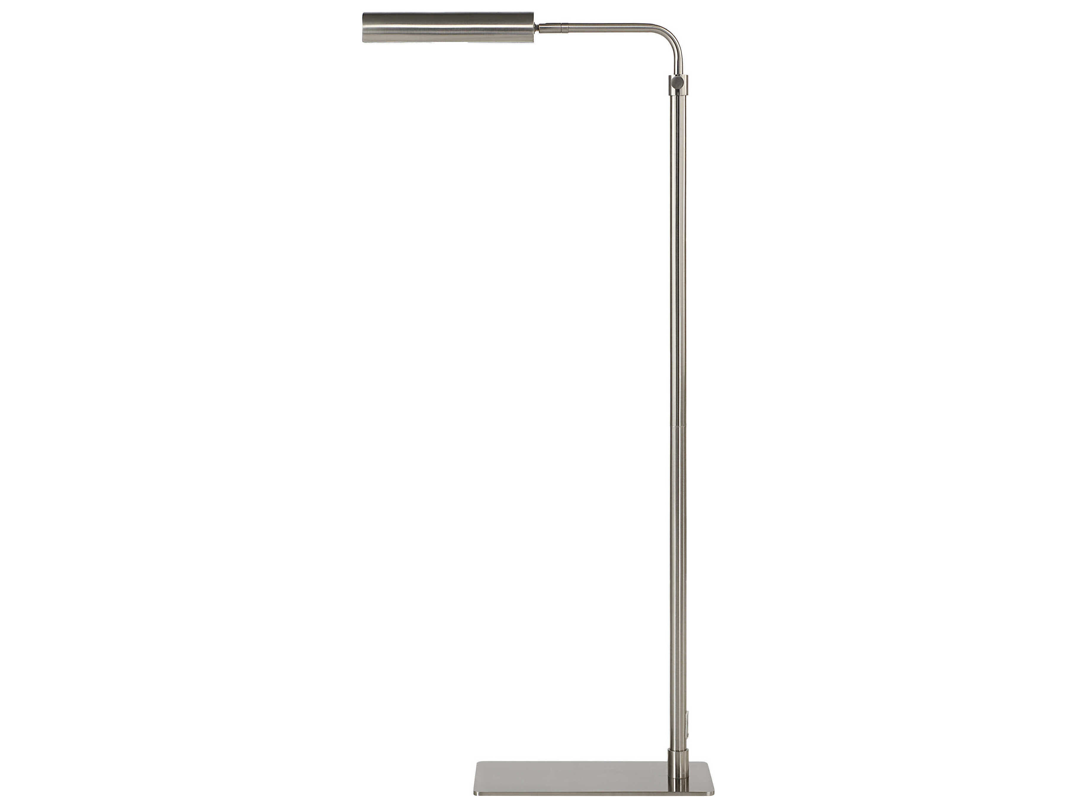Renwil Karima Plated Brushed Nickel Gray Floor Lamp
