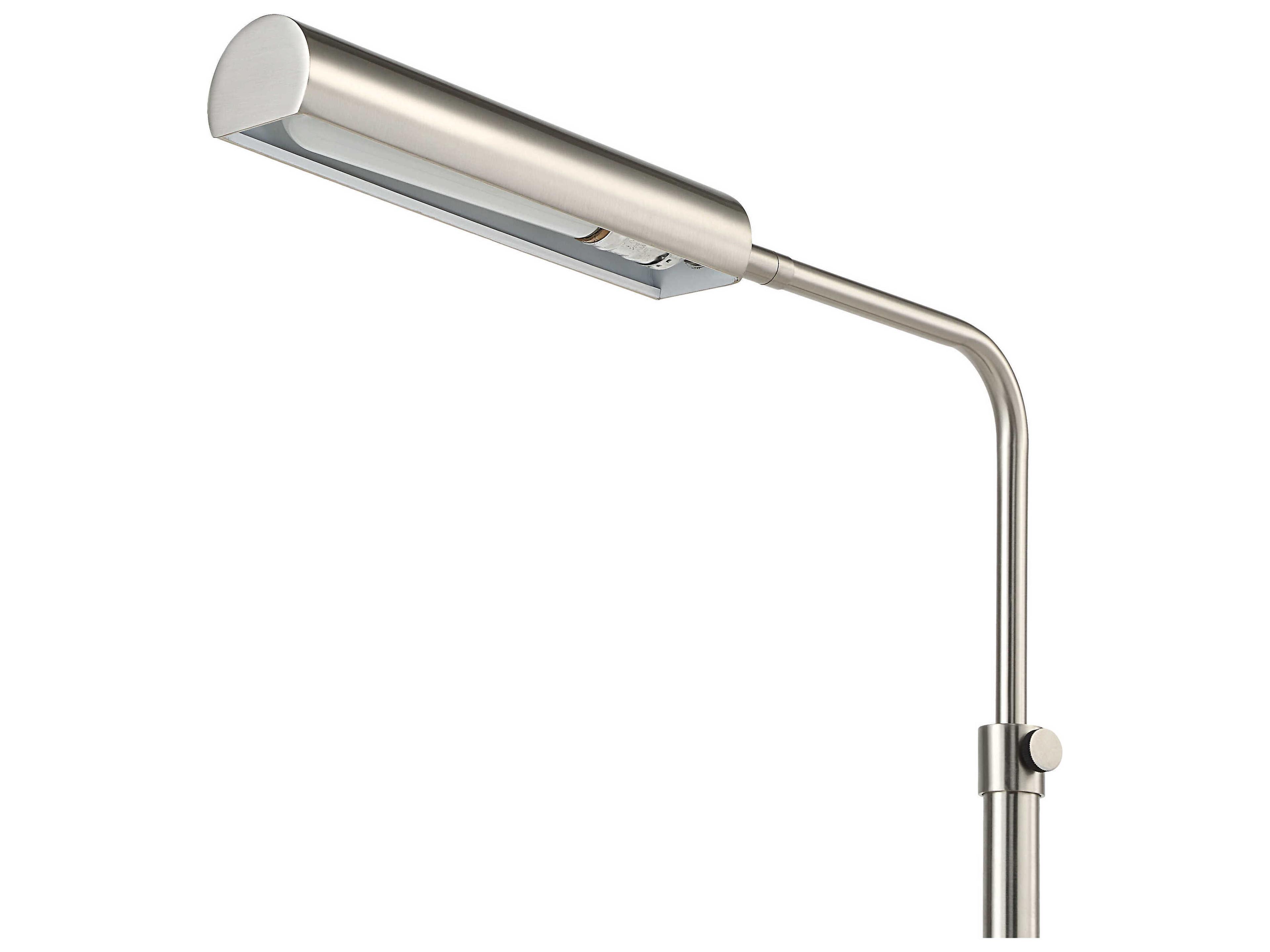 Renwil Karima Plated Brushed Nickel Gray Floor Lamp