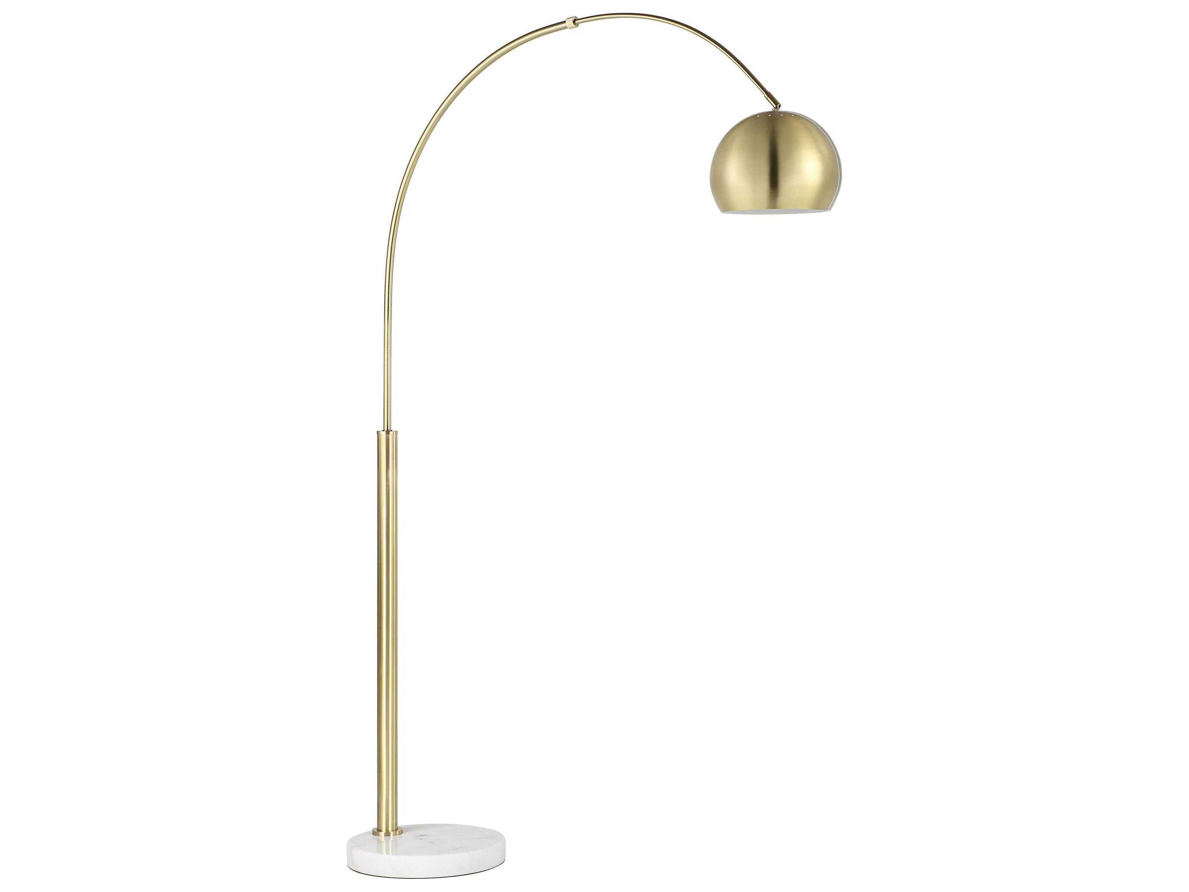 Renwil Daleela Plated Brushed Gold Iron Floor Lamp