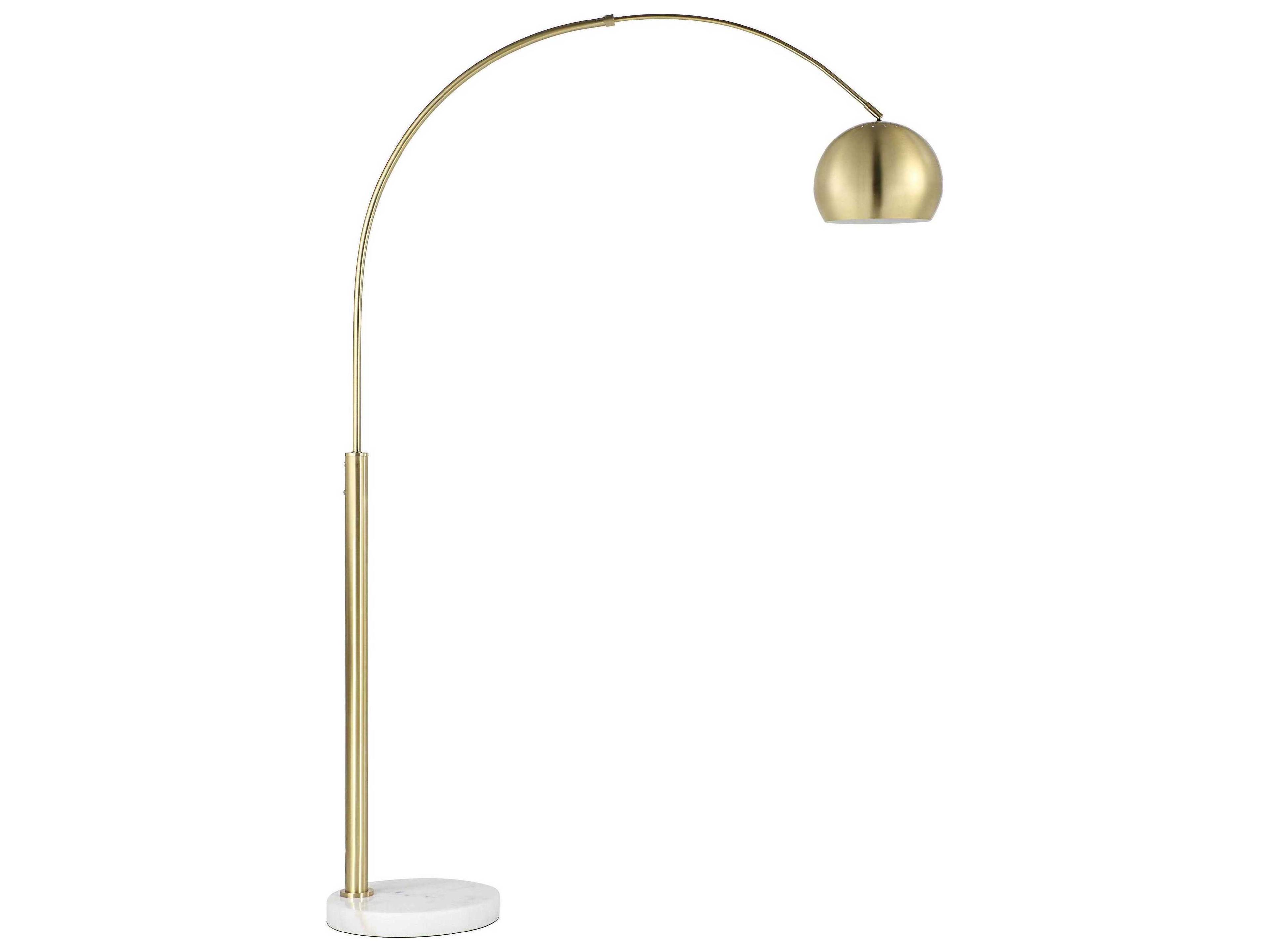 Renwil Daleela Plated Brushed Gold Iron Floor Lamp