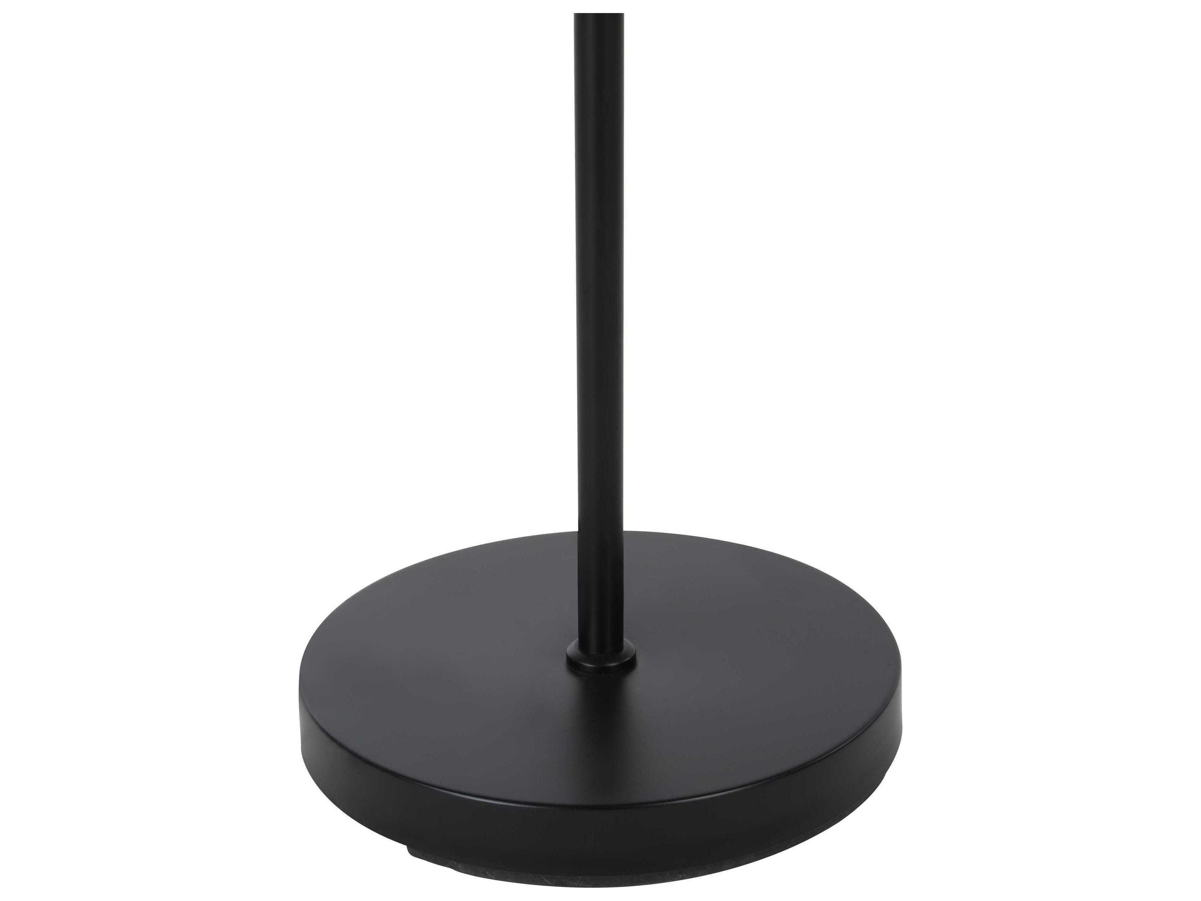 Renwil Nottingham Powder Coated Matte Black Iron Floor Lamp