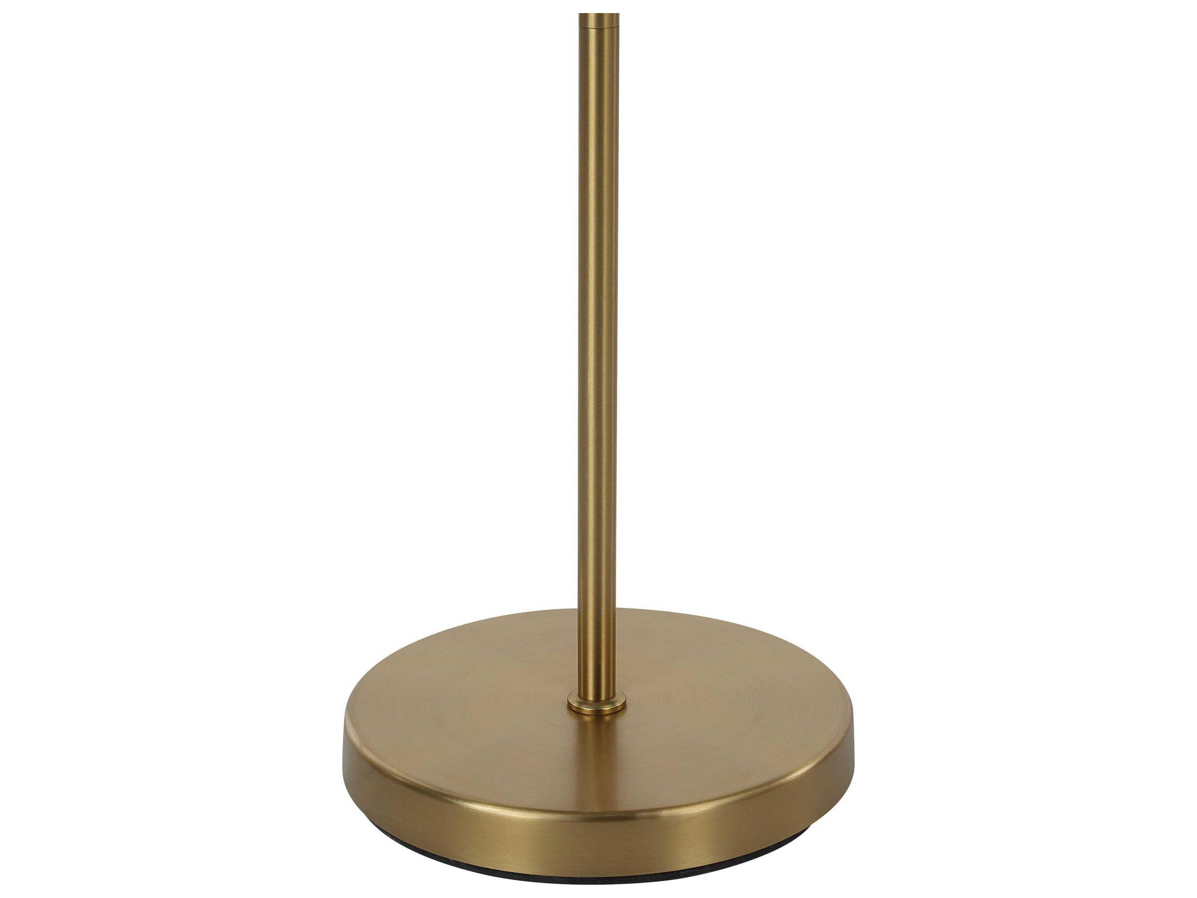 Renwil Vidura Plated Brass Brushed Iron Floor Lamp