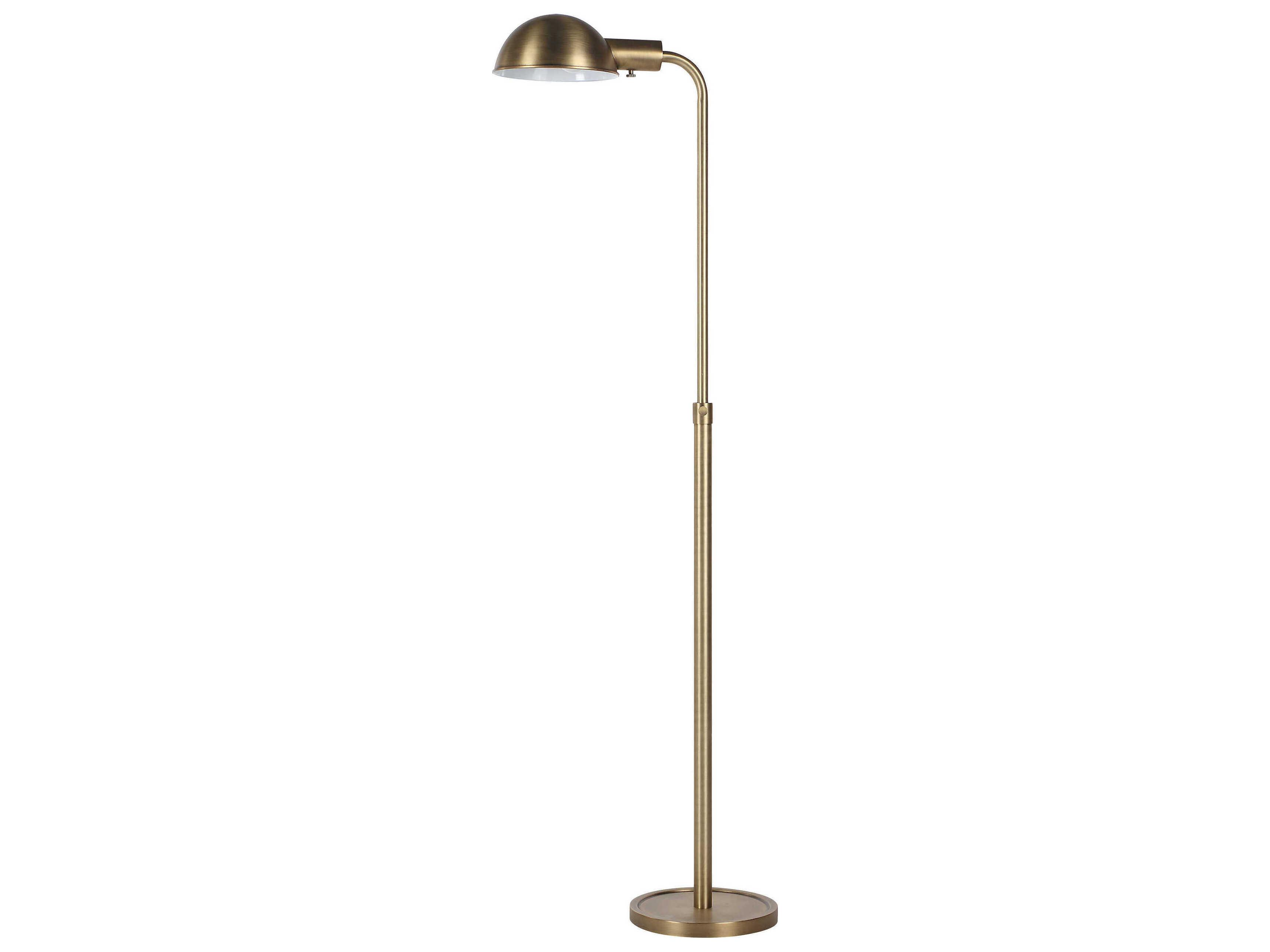 Renwil Cos Dark Antique Brushed Brass Floor Lamp