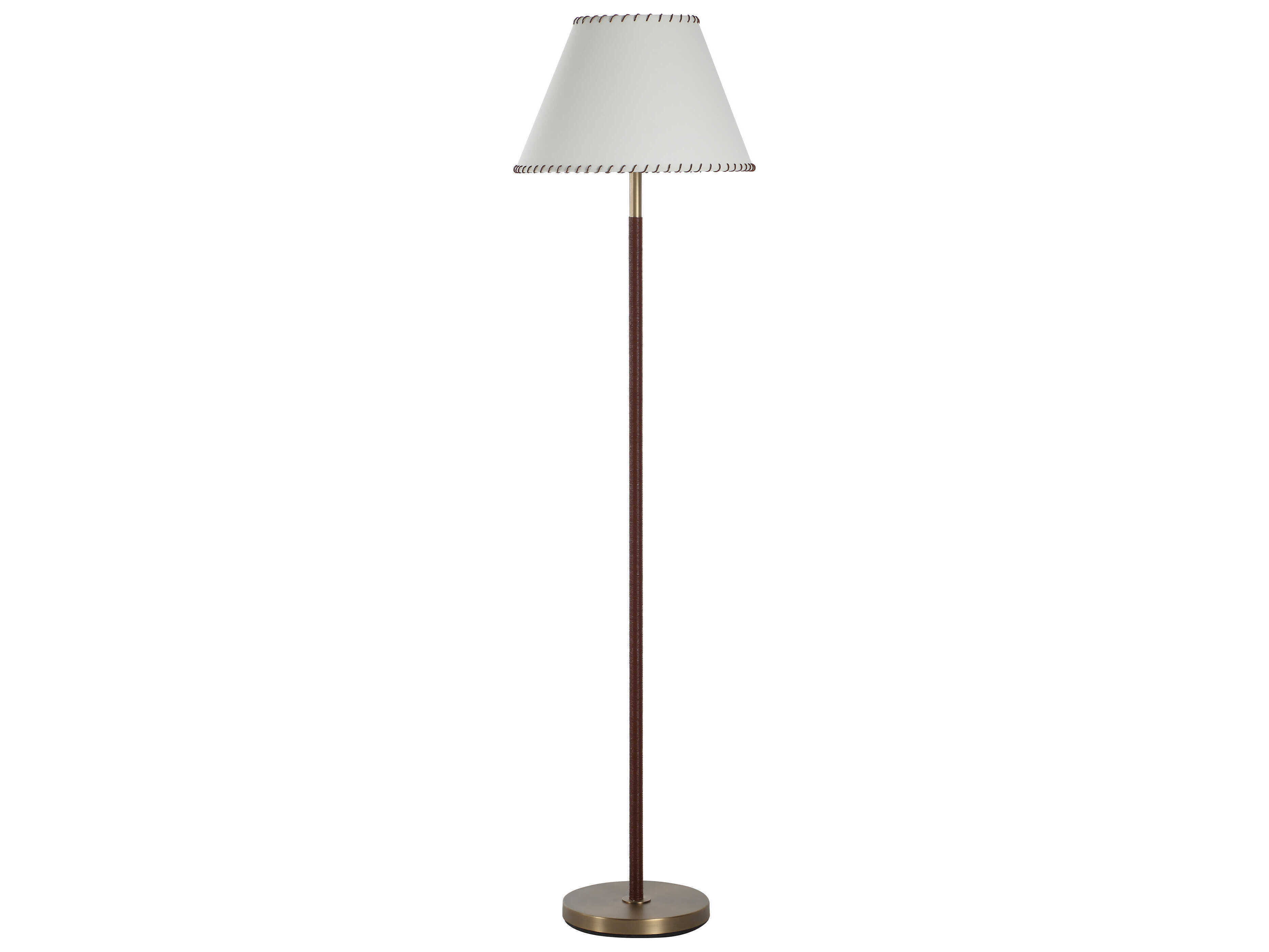 Renwil Elea Dark Antique Brushed Brass Floor Lamp